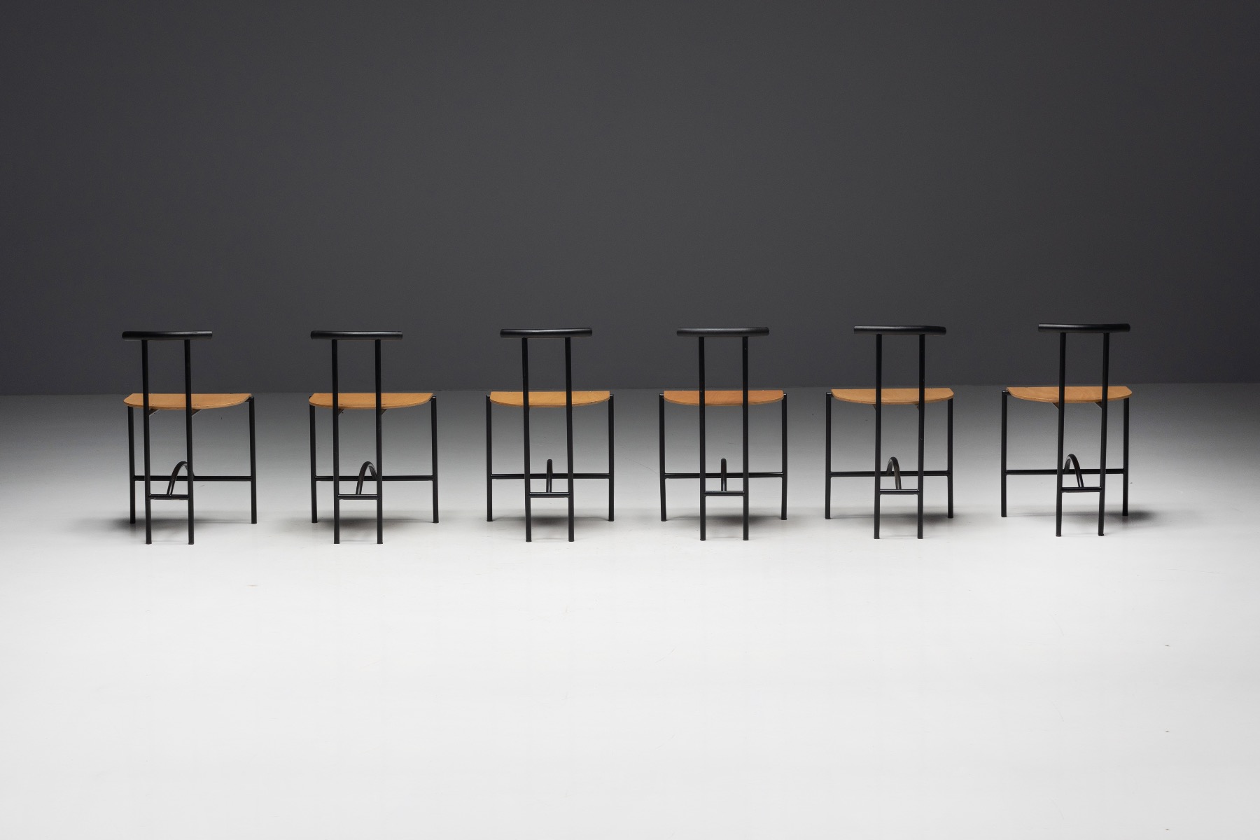 Italian postmodern dining chairs 1980s
