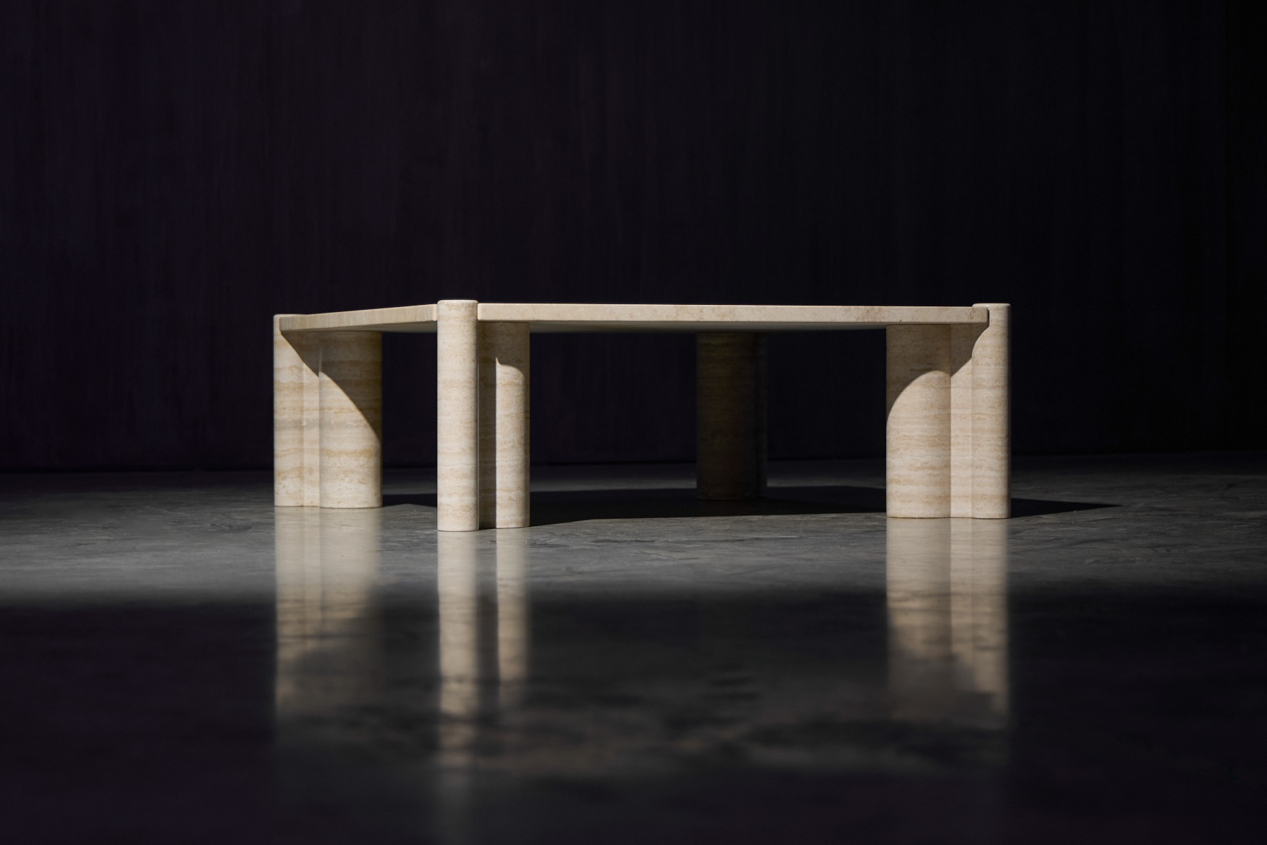 Knoll 1960s travertine table
