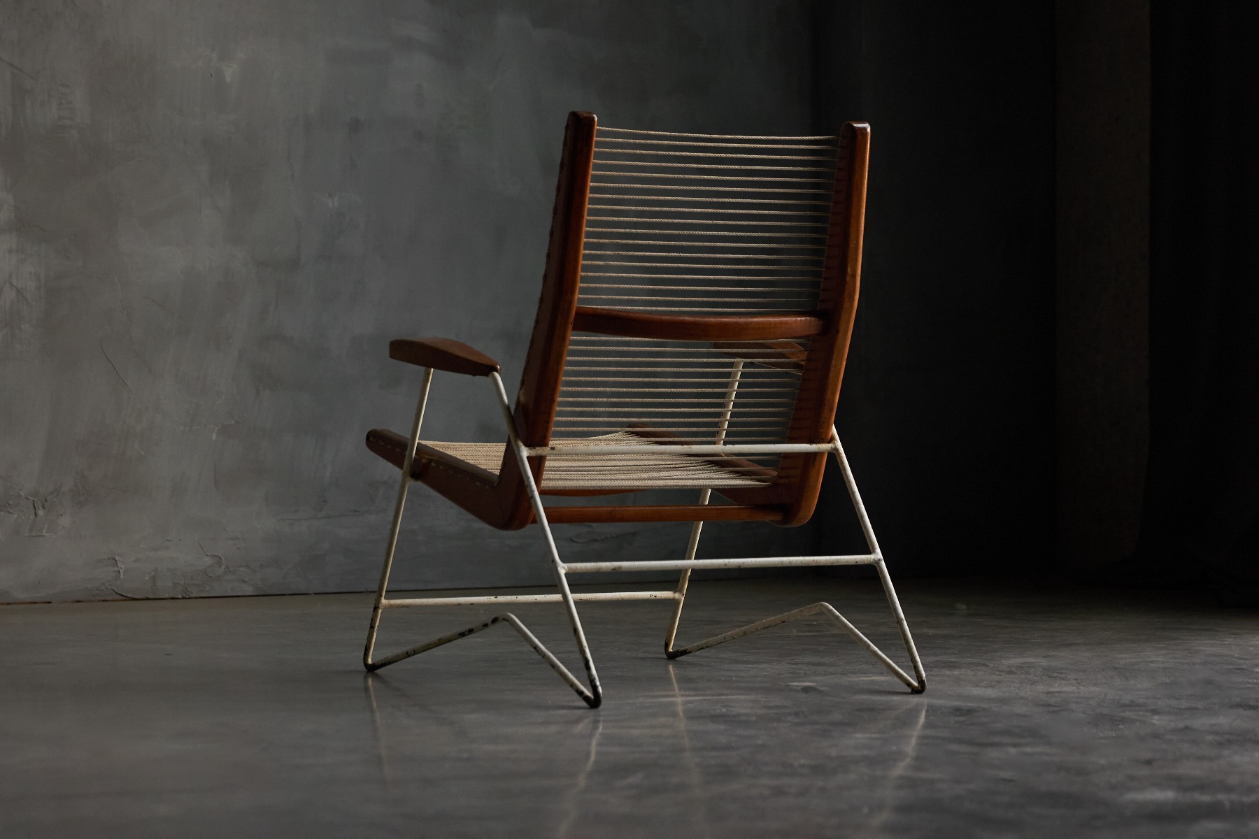 Collectible modernist String Chair from Brazil