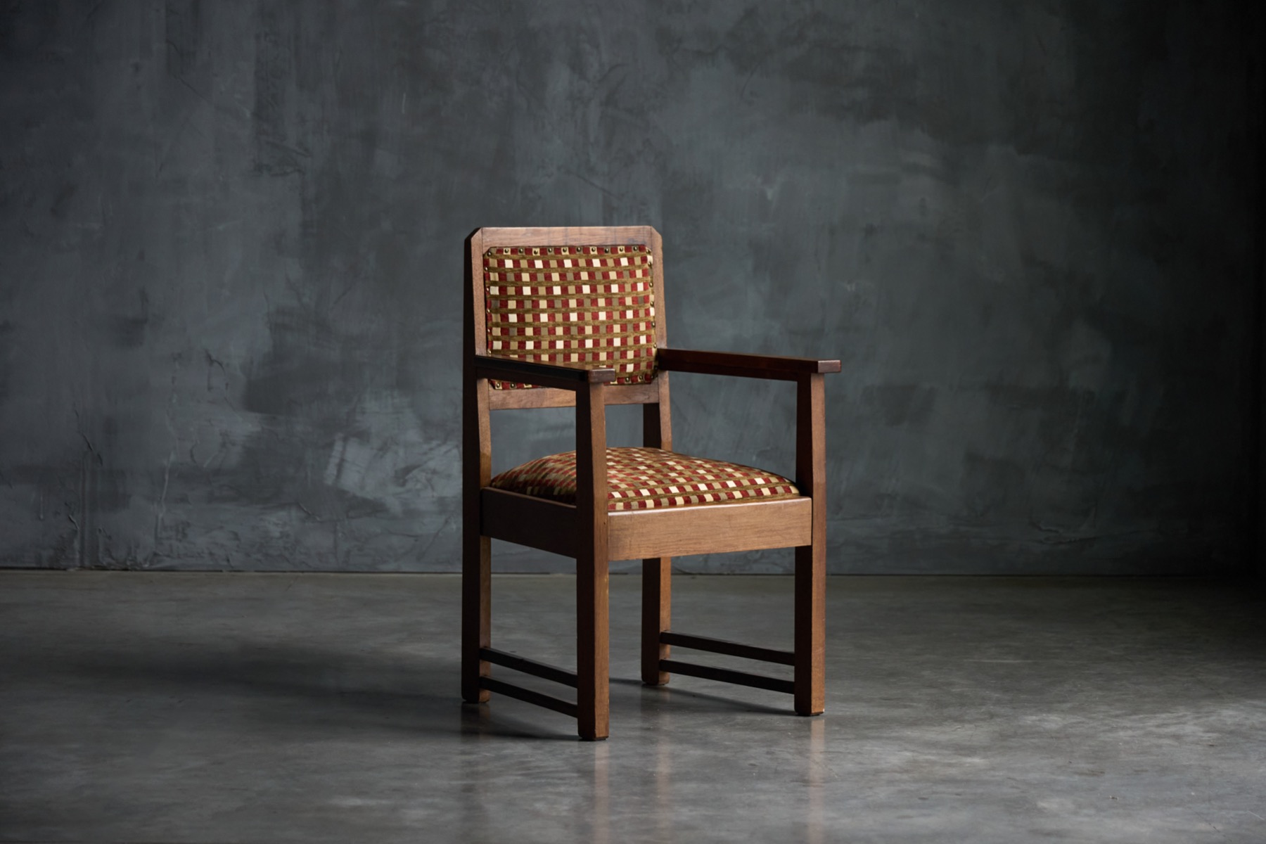 Mid century Amsterdam School armchairs in wood design