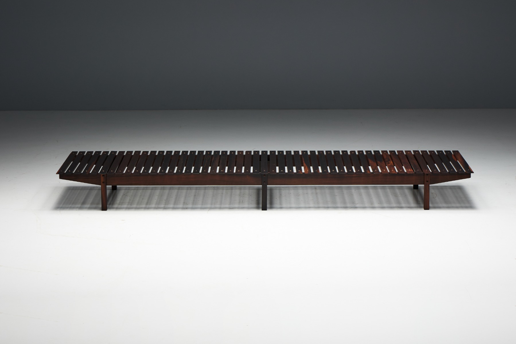 Collectible 1960s bench designed by Rodrigues
