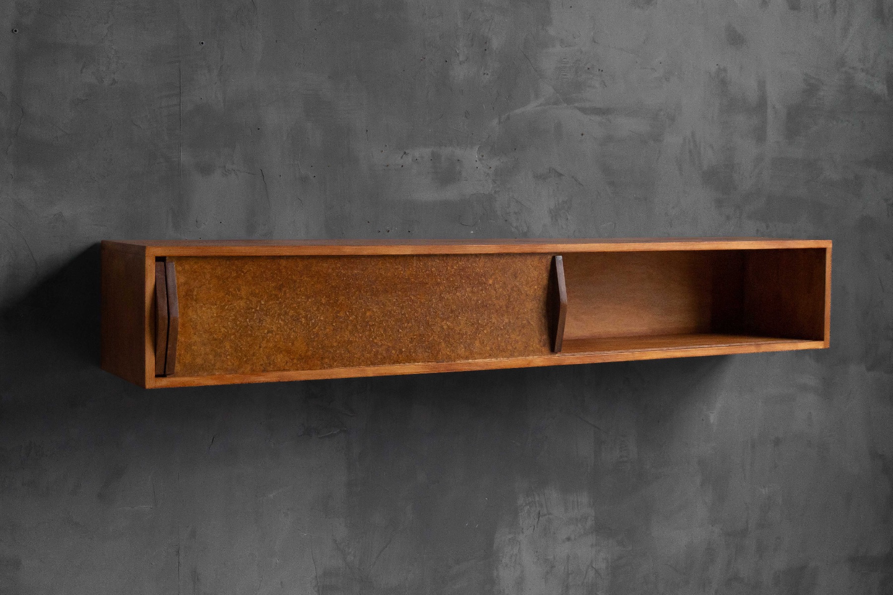 Mid century modern wall shelf by Charlotte Perriand