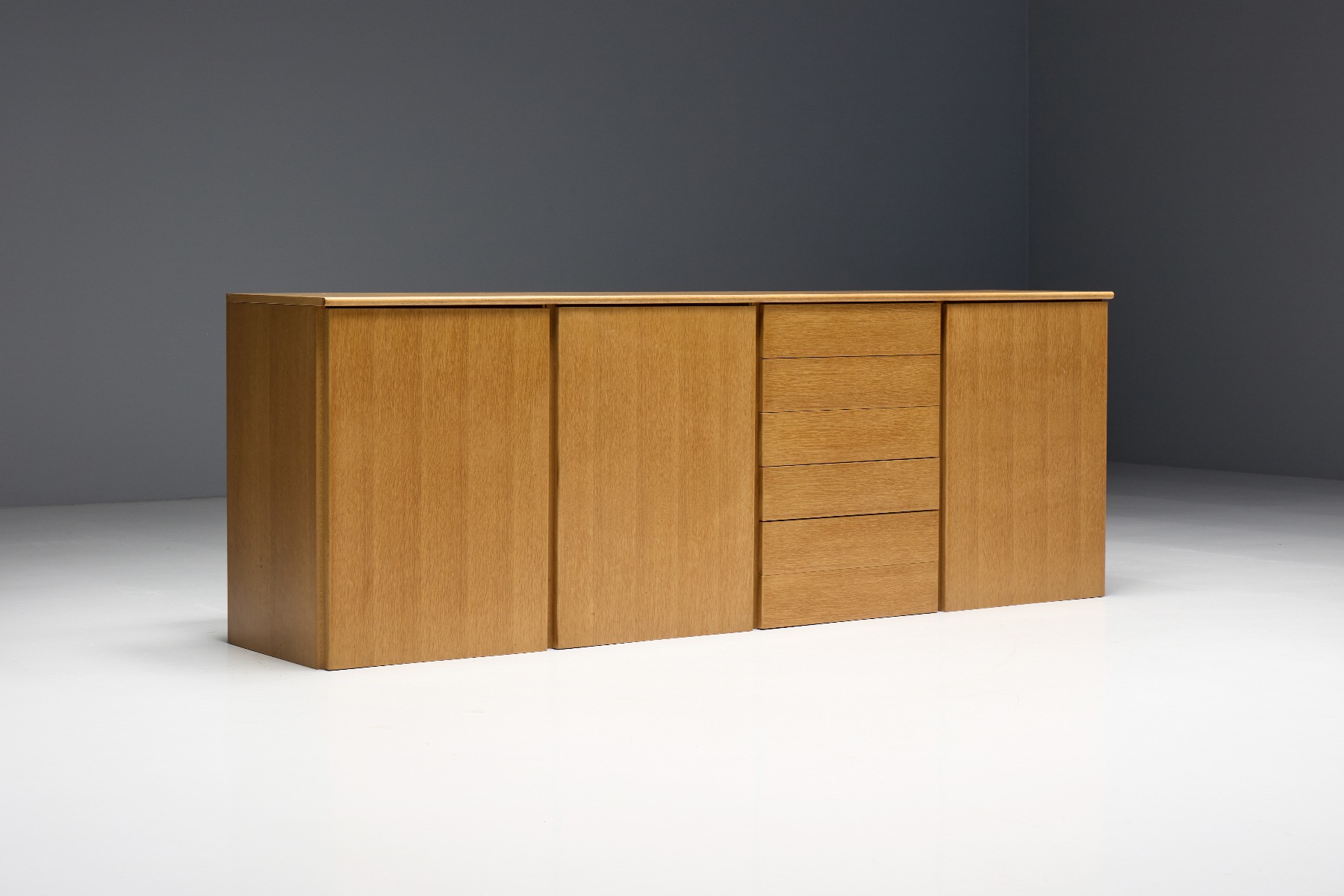 Minimalist mid century oak cabinet