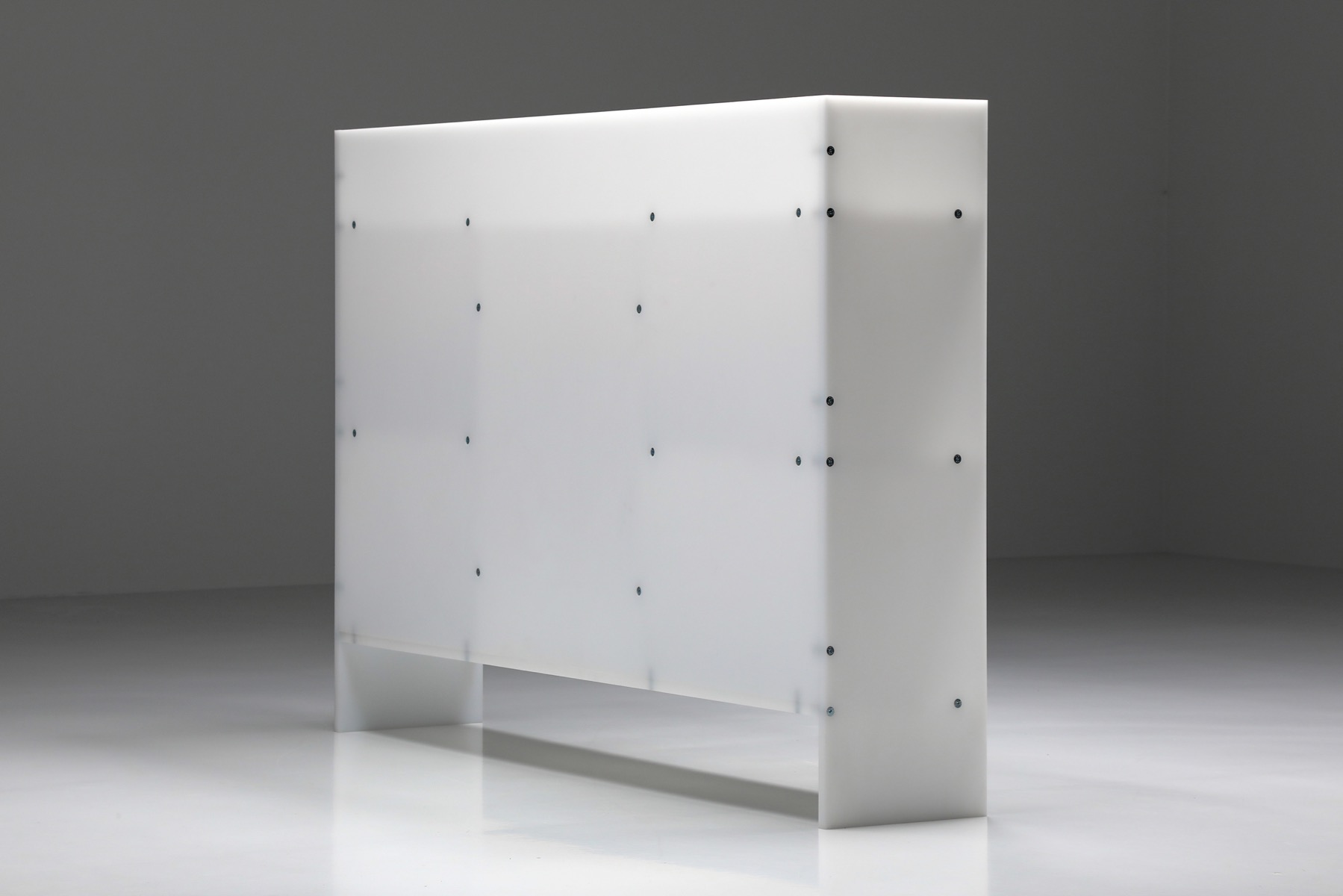 Minimalist shelve unit in modern style