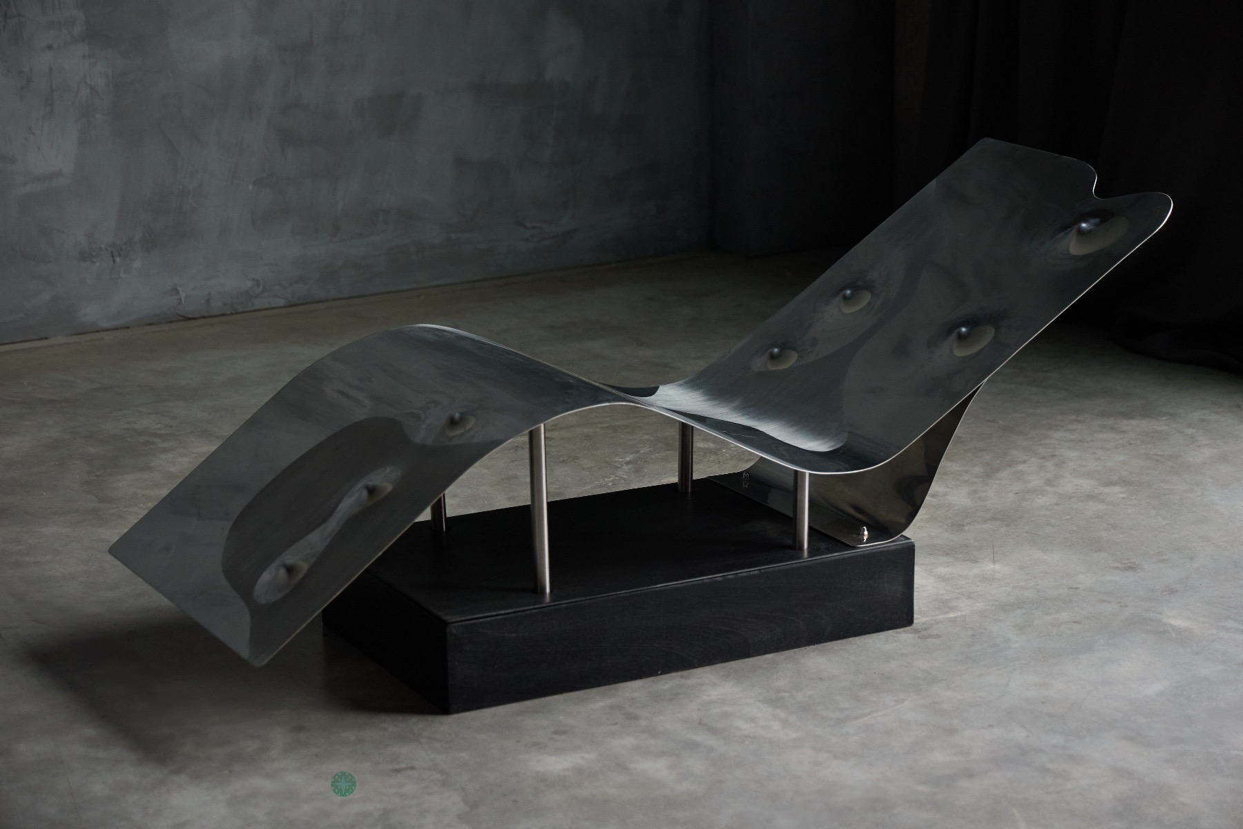 Collectible contemporary chaise by Angelo Brescianini