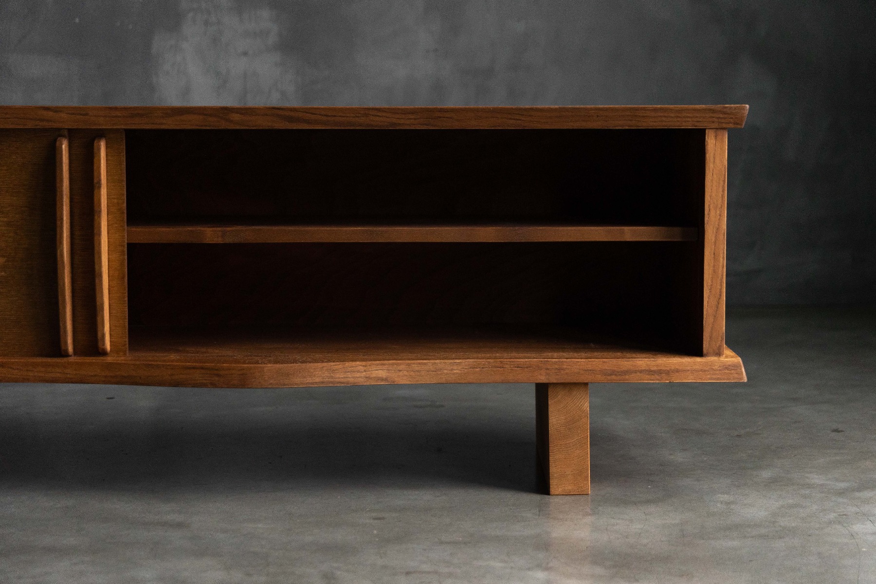 Modernist French storage sideboard with refined functional clarity