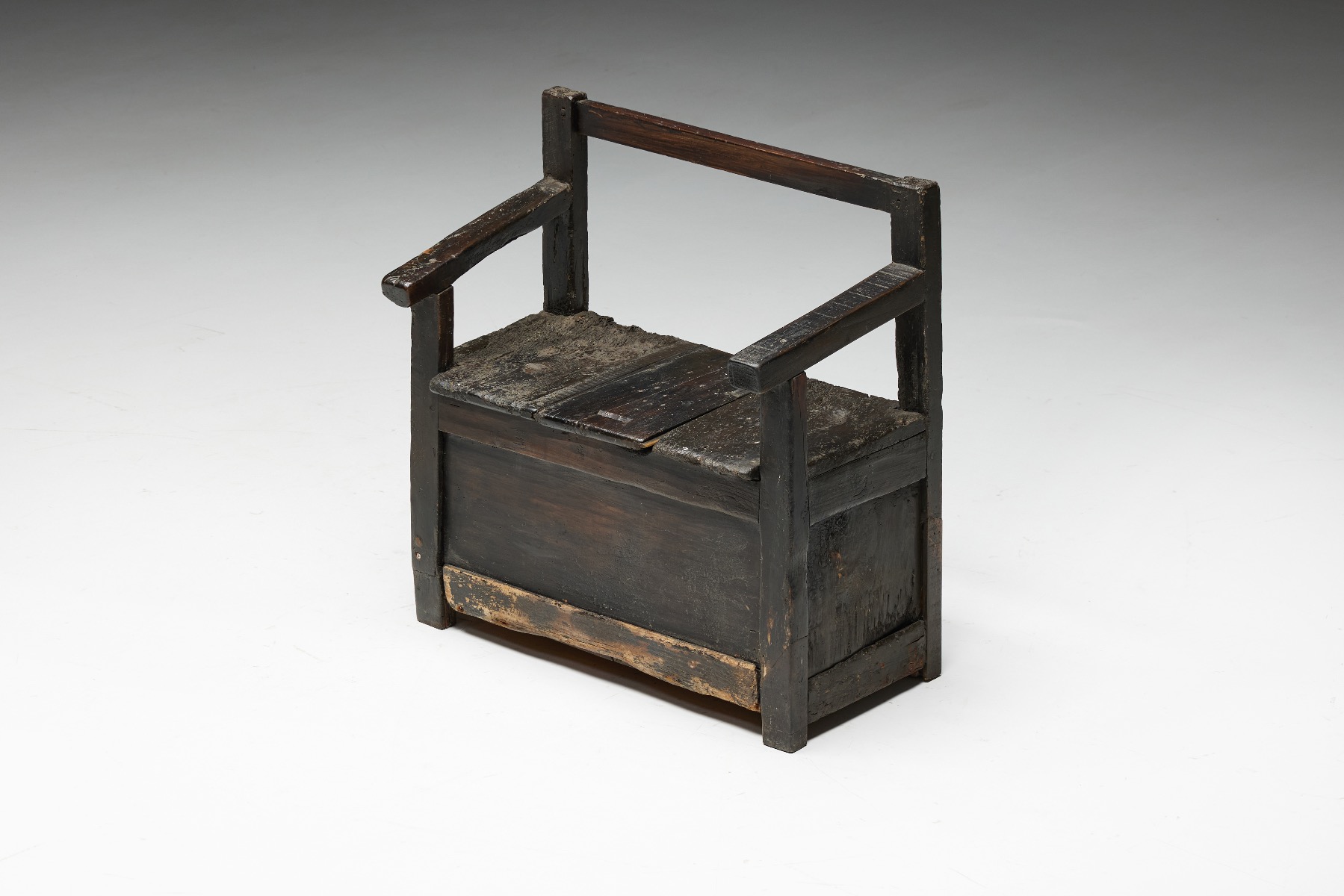 Organic wabi sabi bench in solid wood design