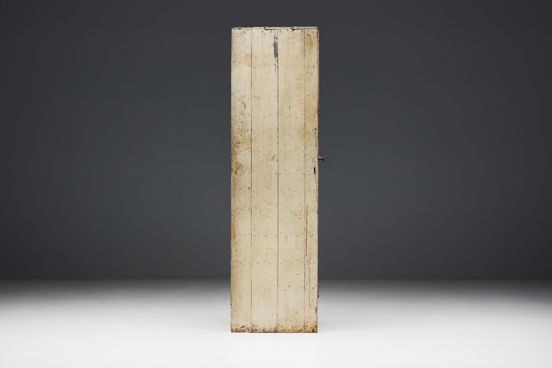 Primitive folk style cabinet in solid wood