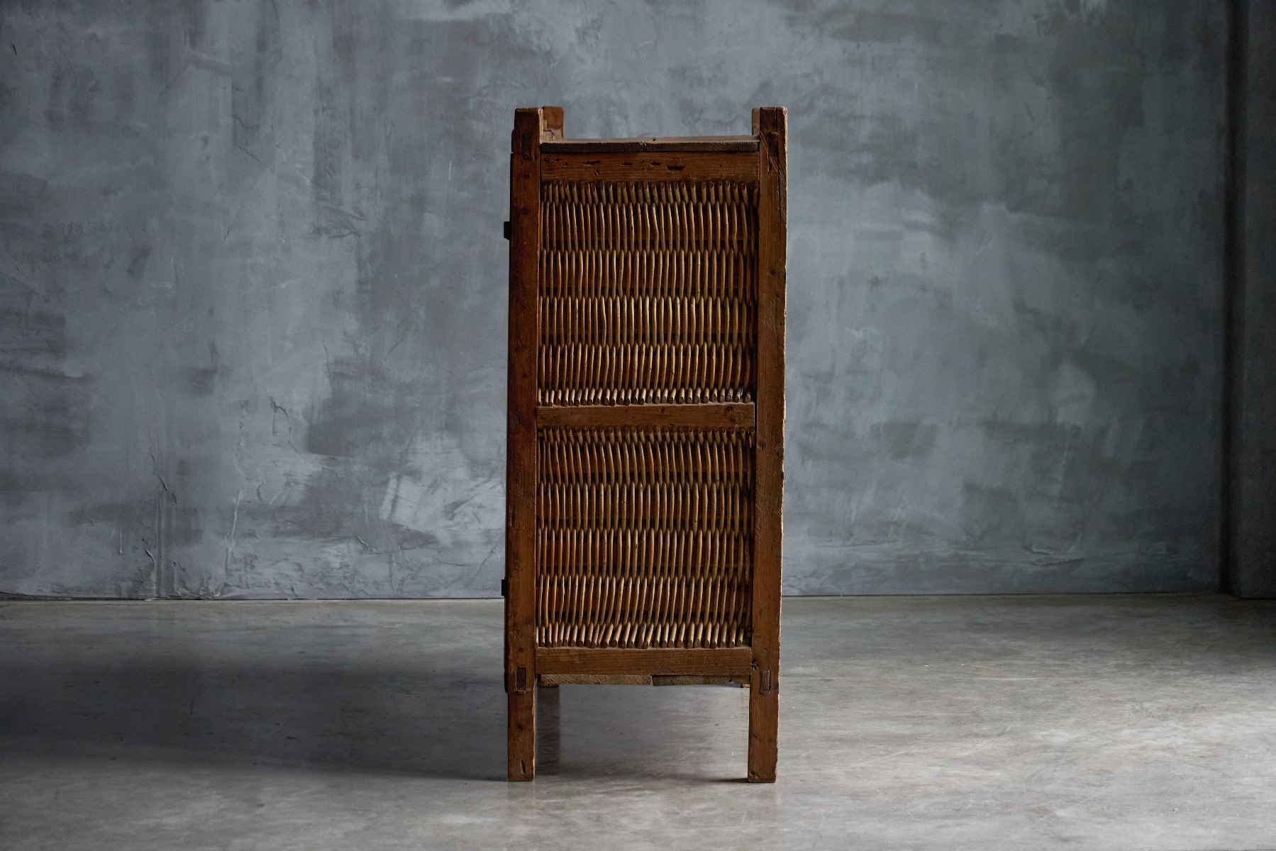 Authentic 19th century rustic kitchen cabinet