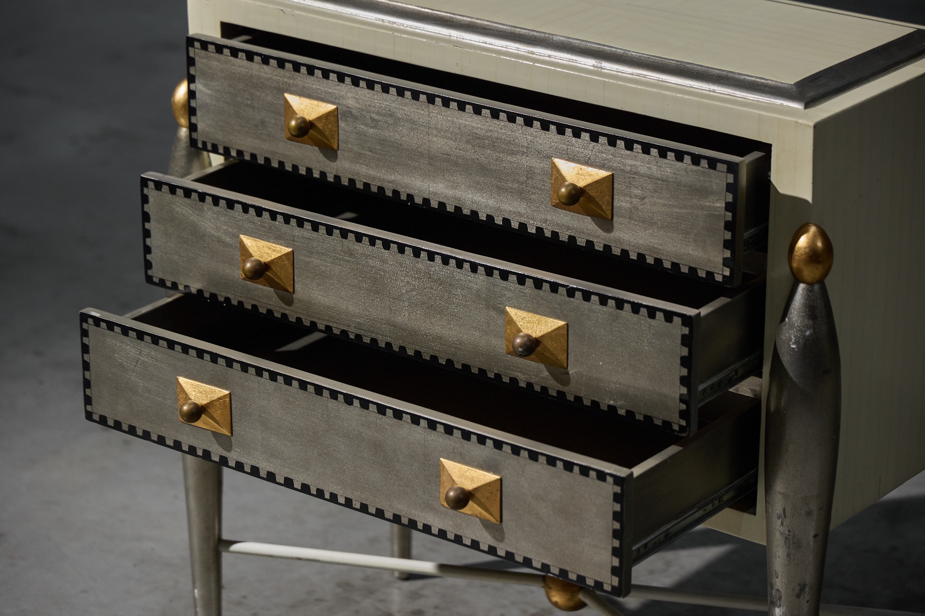 Retro 1970s glam storage cabinet