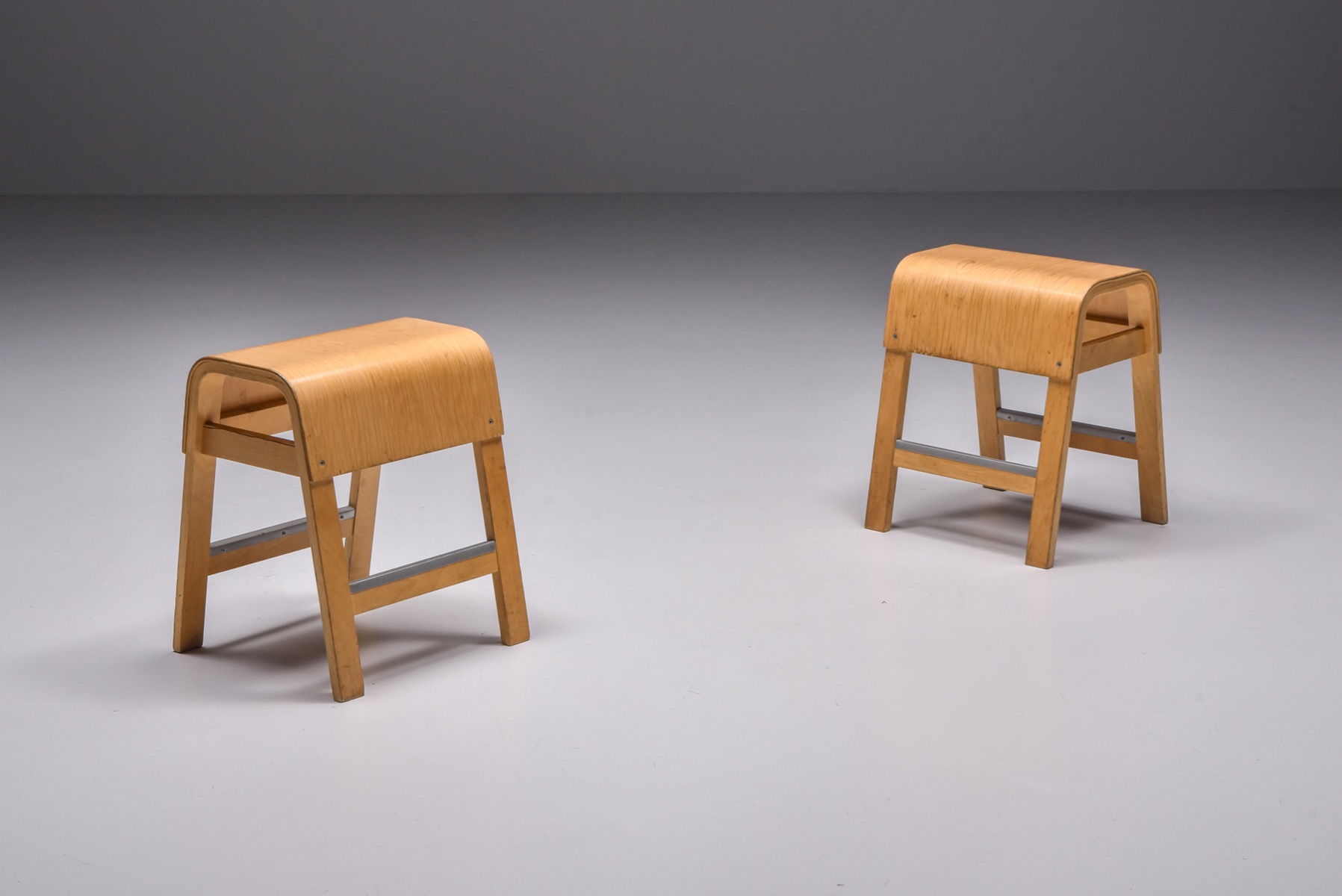 Retro IKEA stools in Scandinavian design from the 1970s