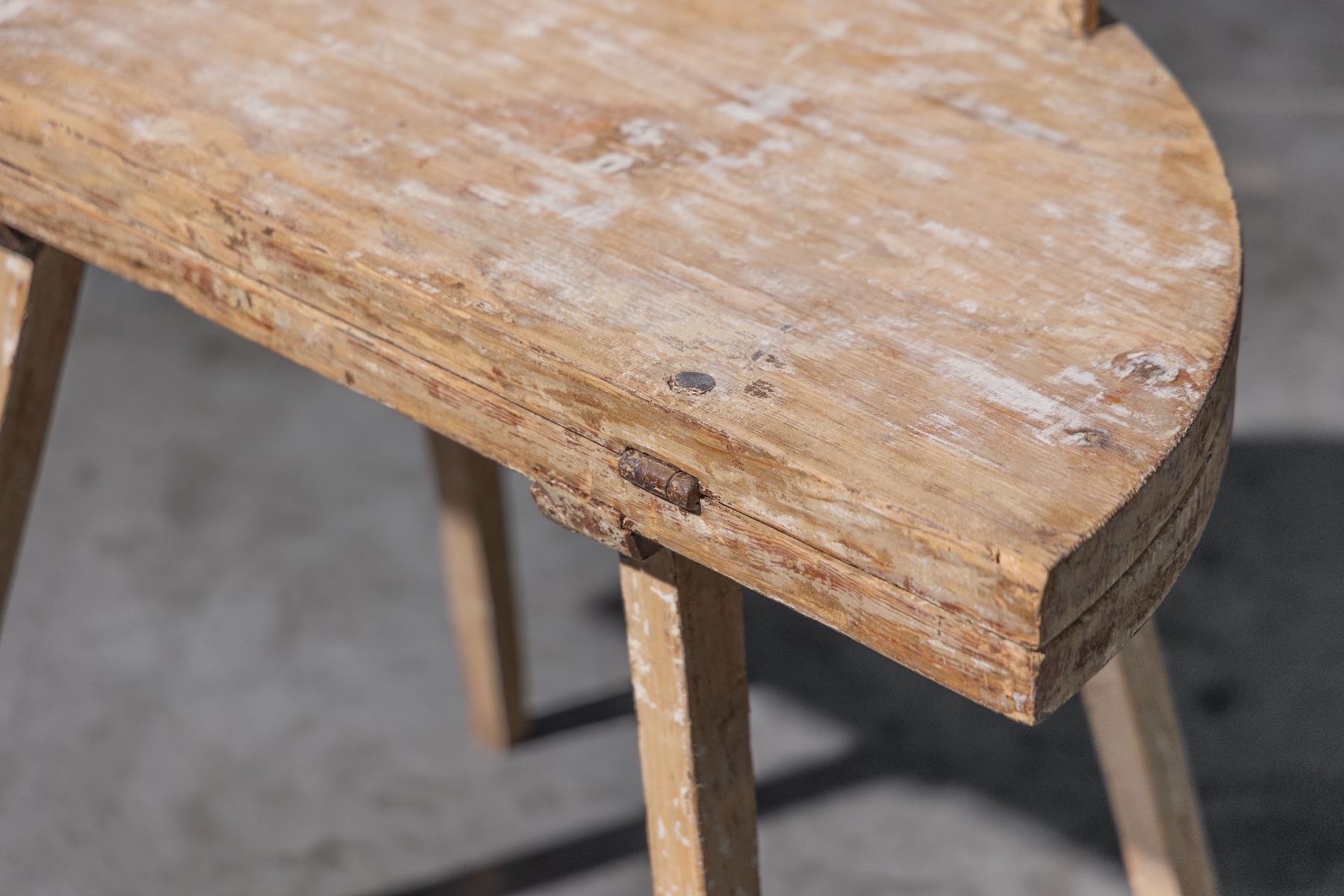 Handcrafted rustic transforming chair in solid wood