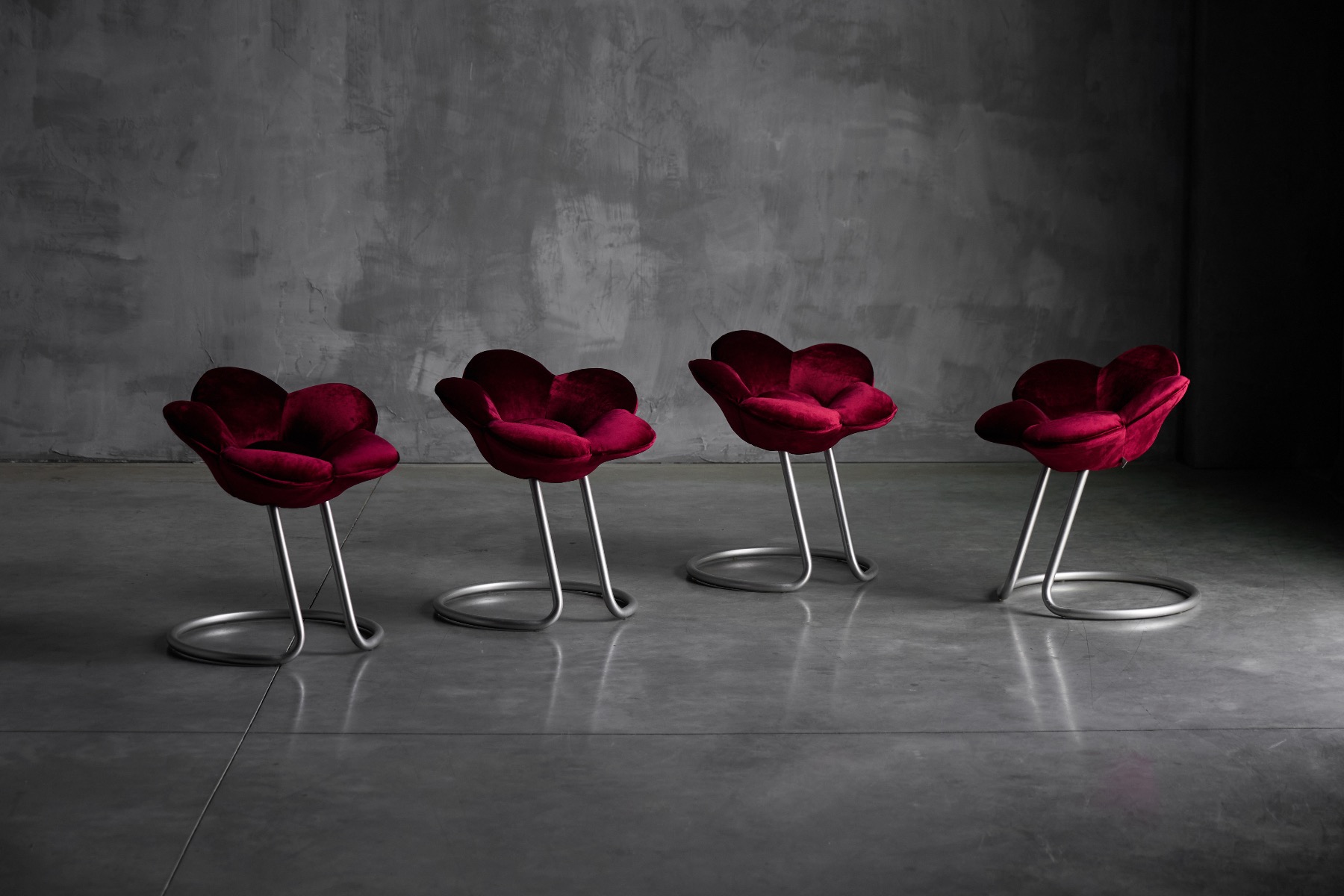 Postmodern flower stool designed in the 1990s