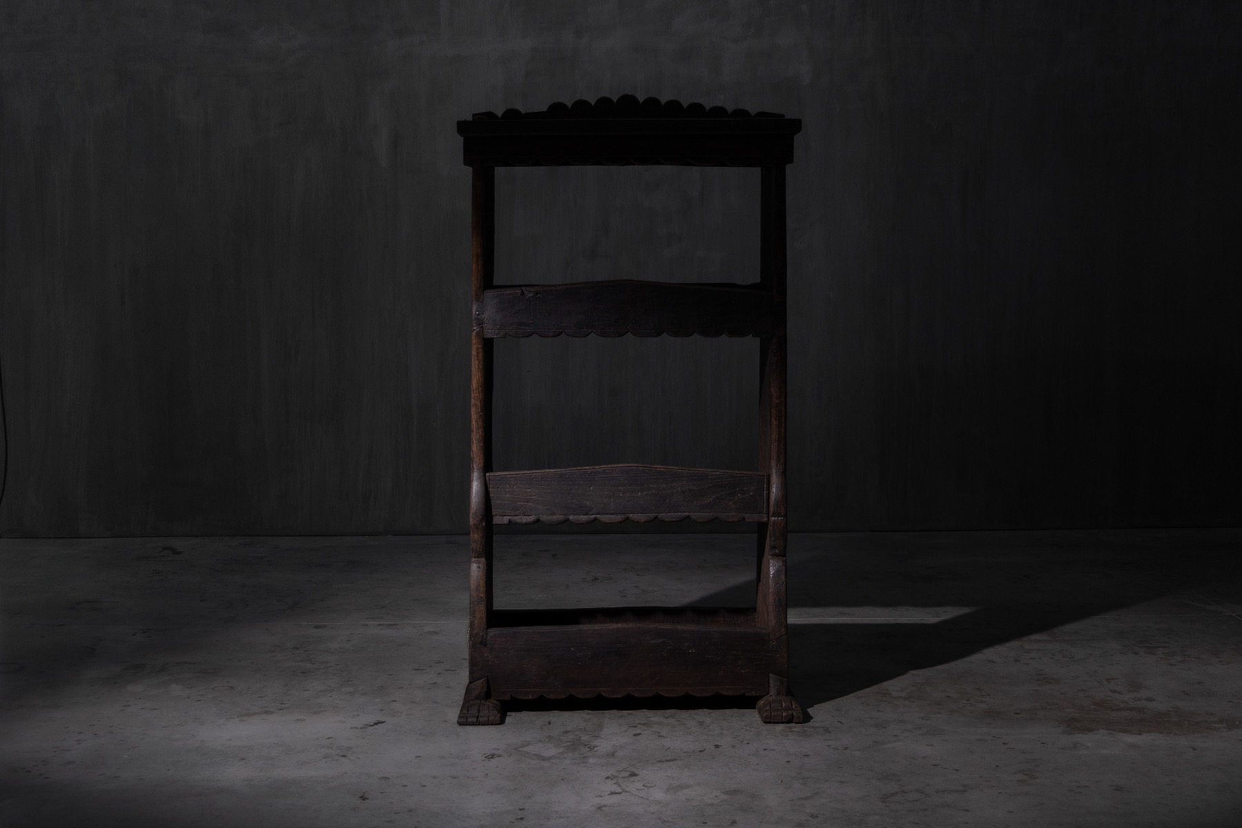 Rural 19th century folk art bookshelf