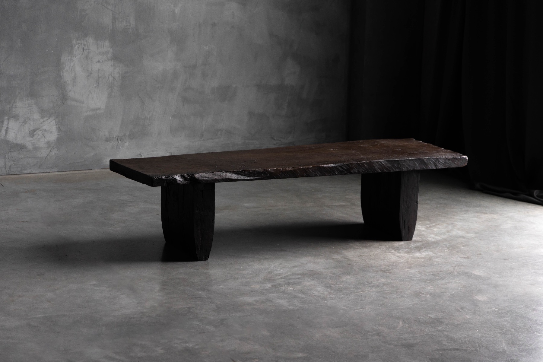 Solid wood rustic coffee table from the late 18th century