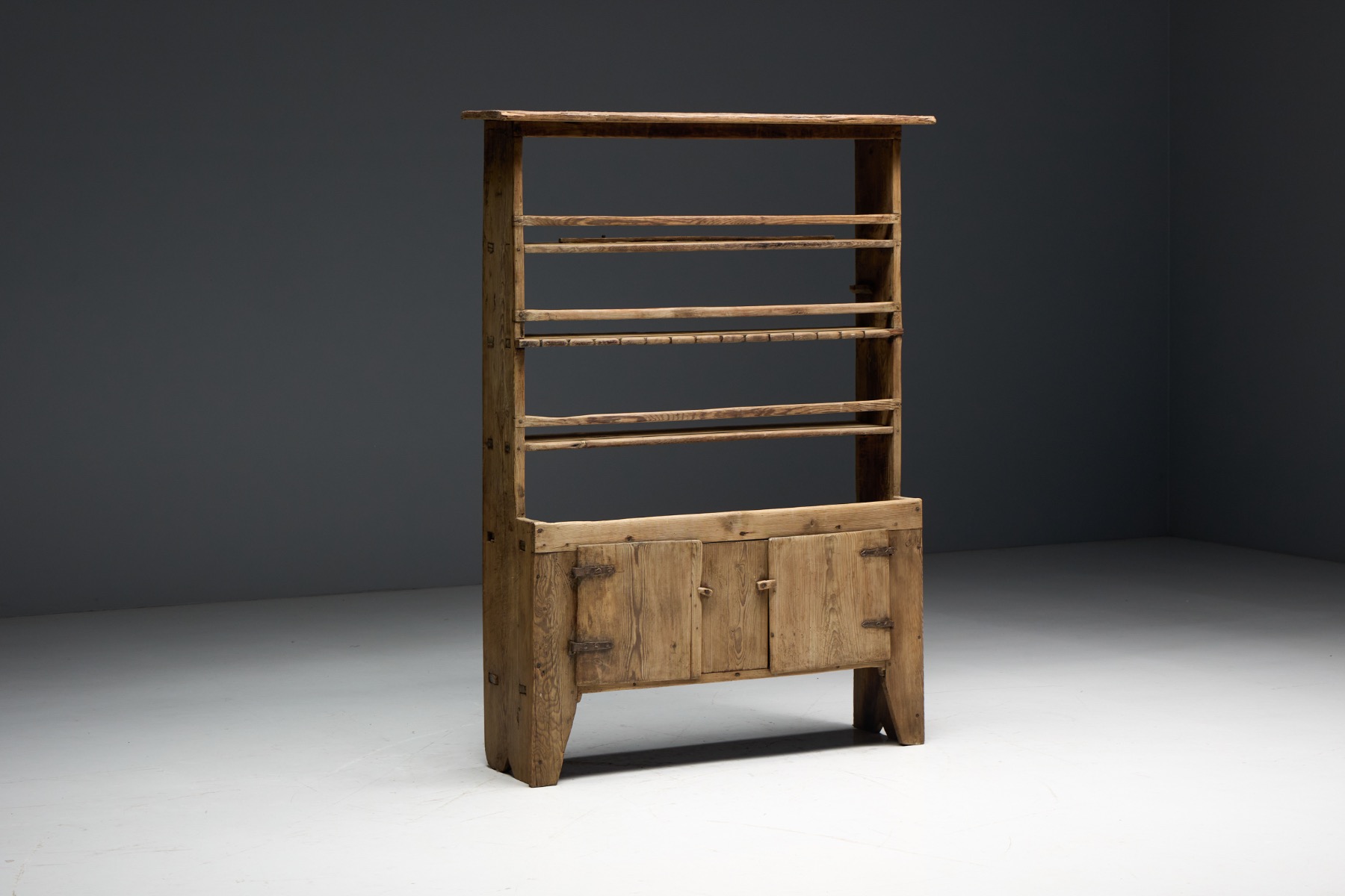 Solid wood primitive cabinet from the 1800s