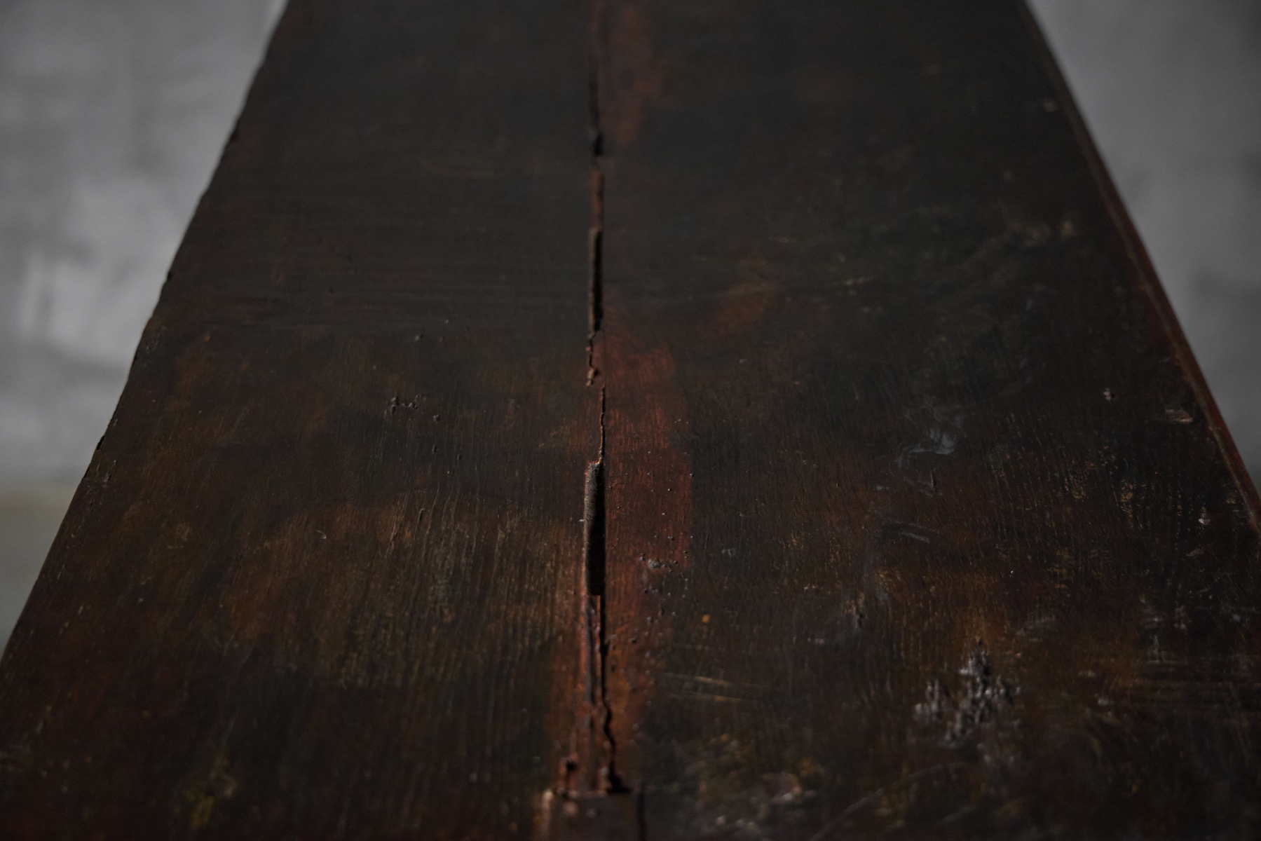 Solid wood rustic folk art buffet from the 18th century