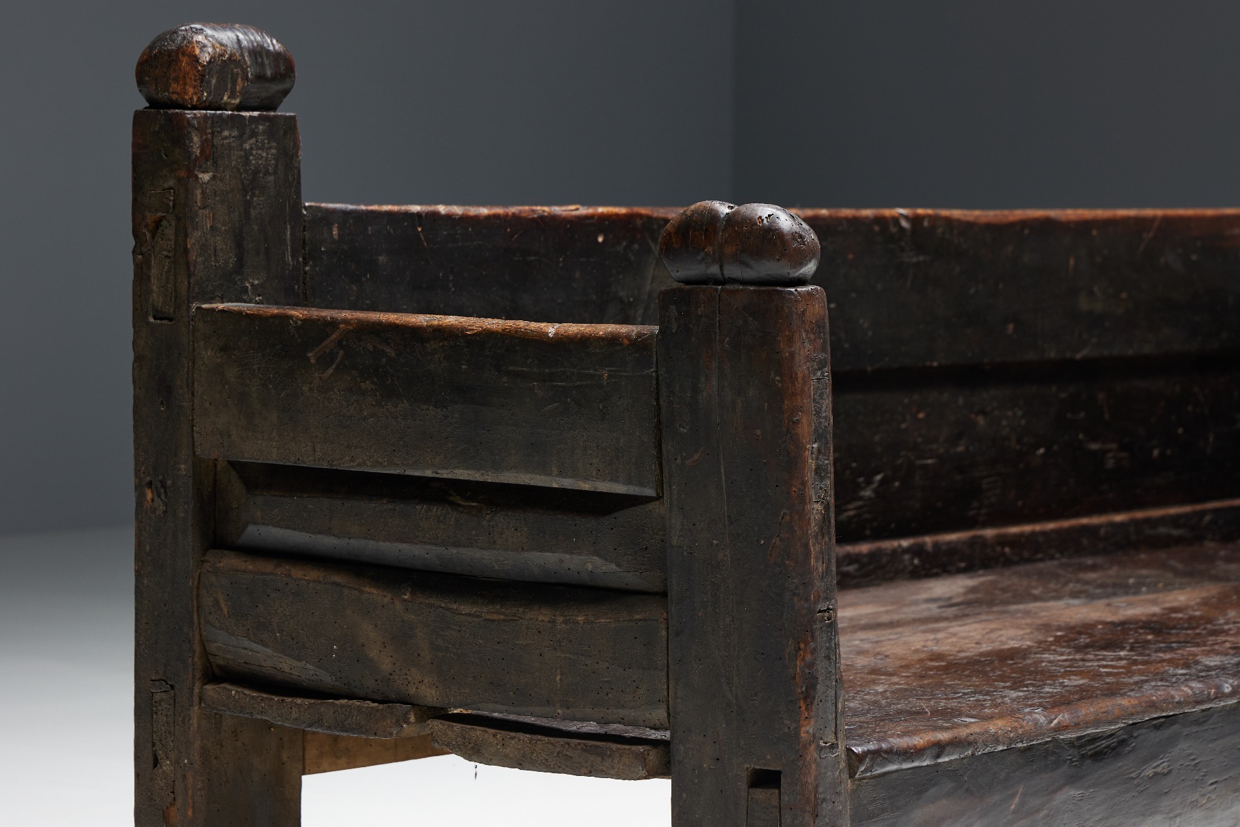 Timeworn wabi sabi bench 1800s