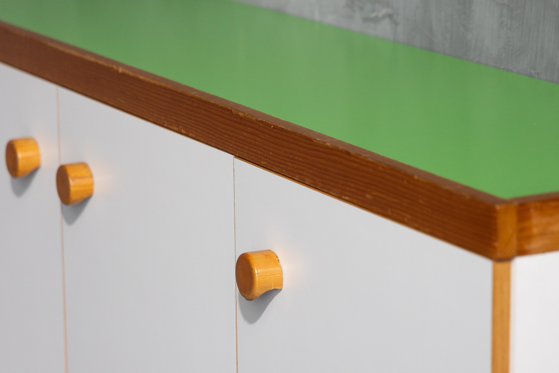 French modern wall mounted cabinet designed by Charlotte Perriand