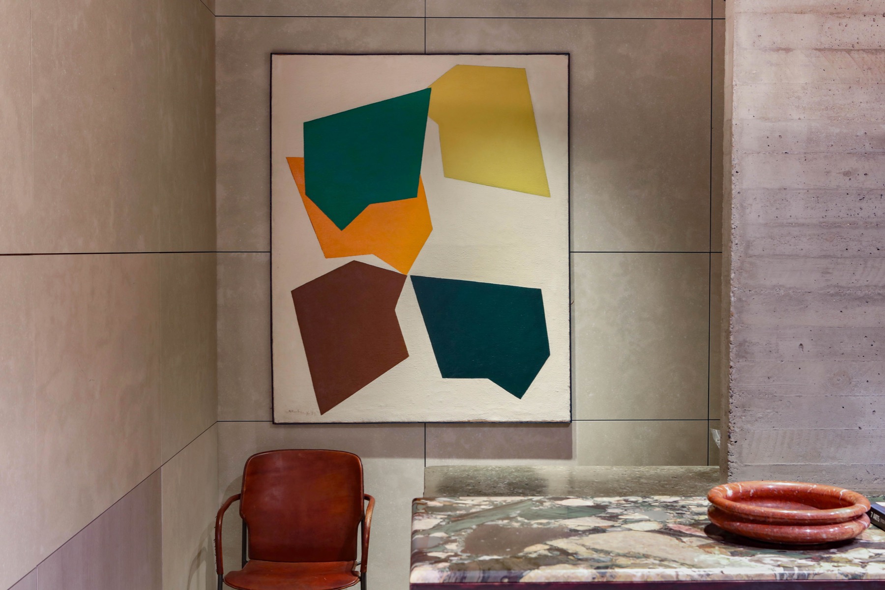 Contemporary Abstract Painting by René Roche - 1979