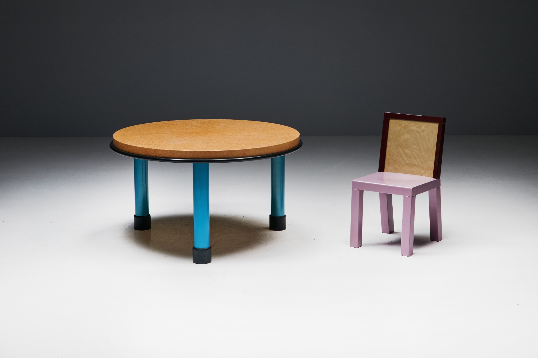 Burl Wood Memphis Table by Ettore Sottsass - 1990s