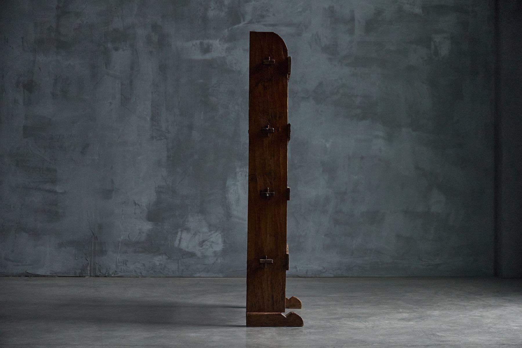 Authentic 1800s wooden shelving cabinet