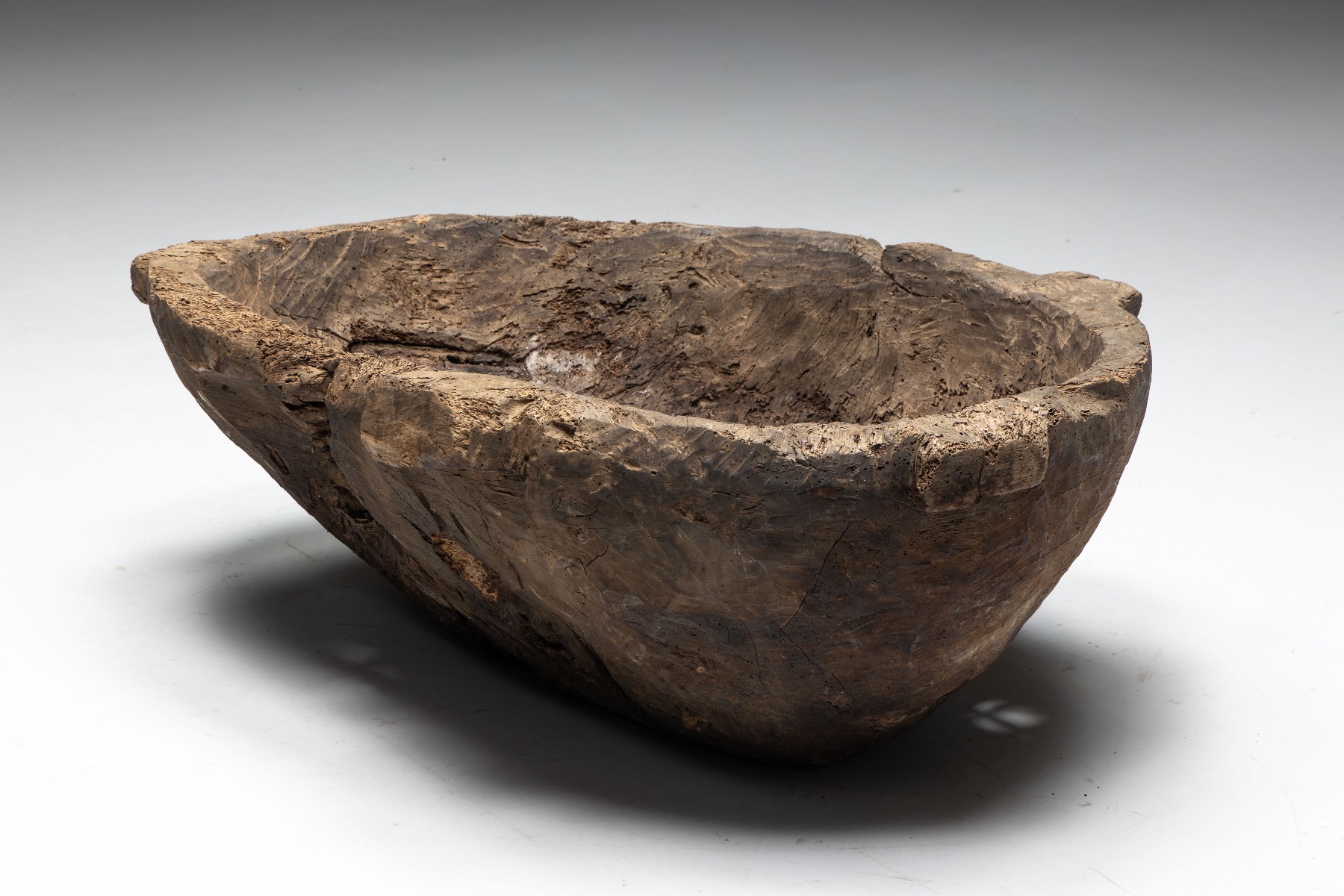Aged wood primitive bowl 1800s