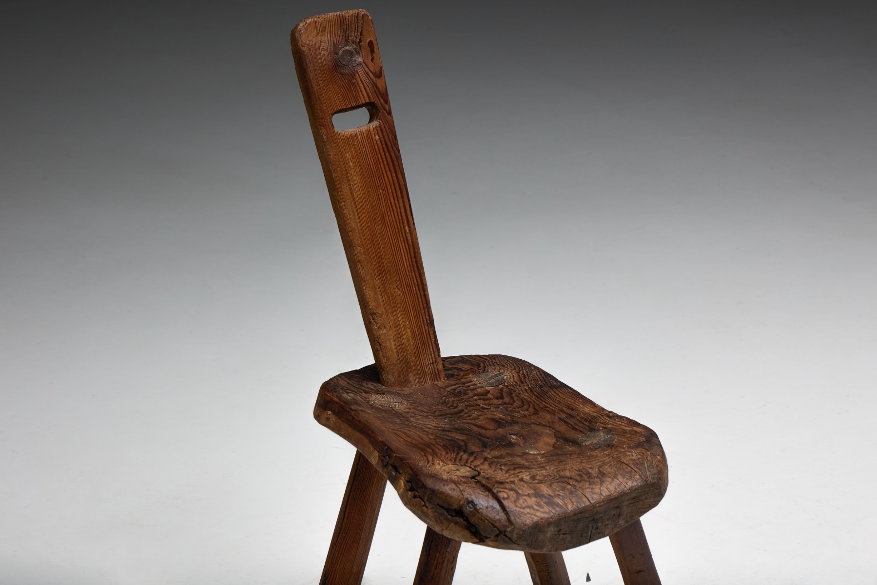 Rural Alpine folk chair reflecting regional craftsmanship