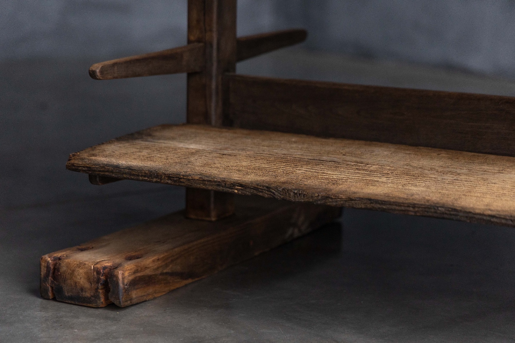 Antique alpine wooden ripening structure