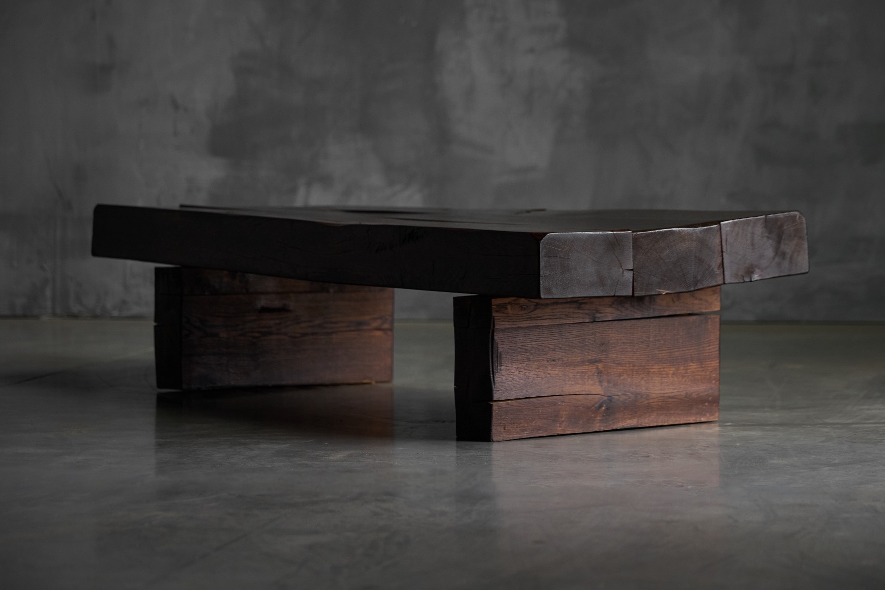 Architectural brutalist coffee table dating to the 1950s