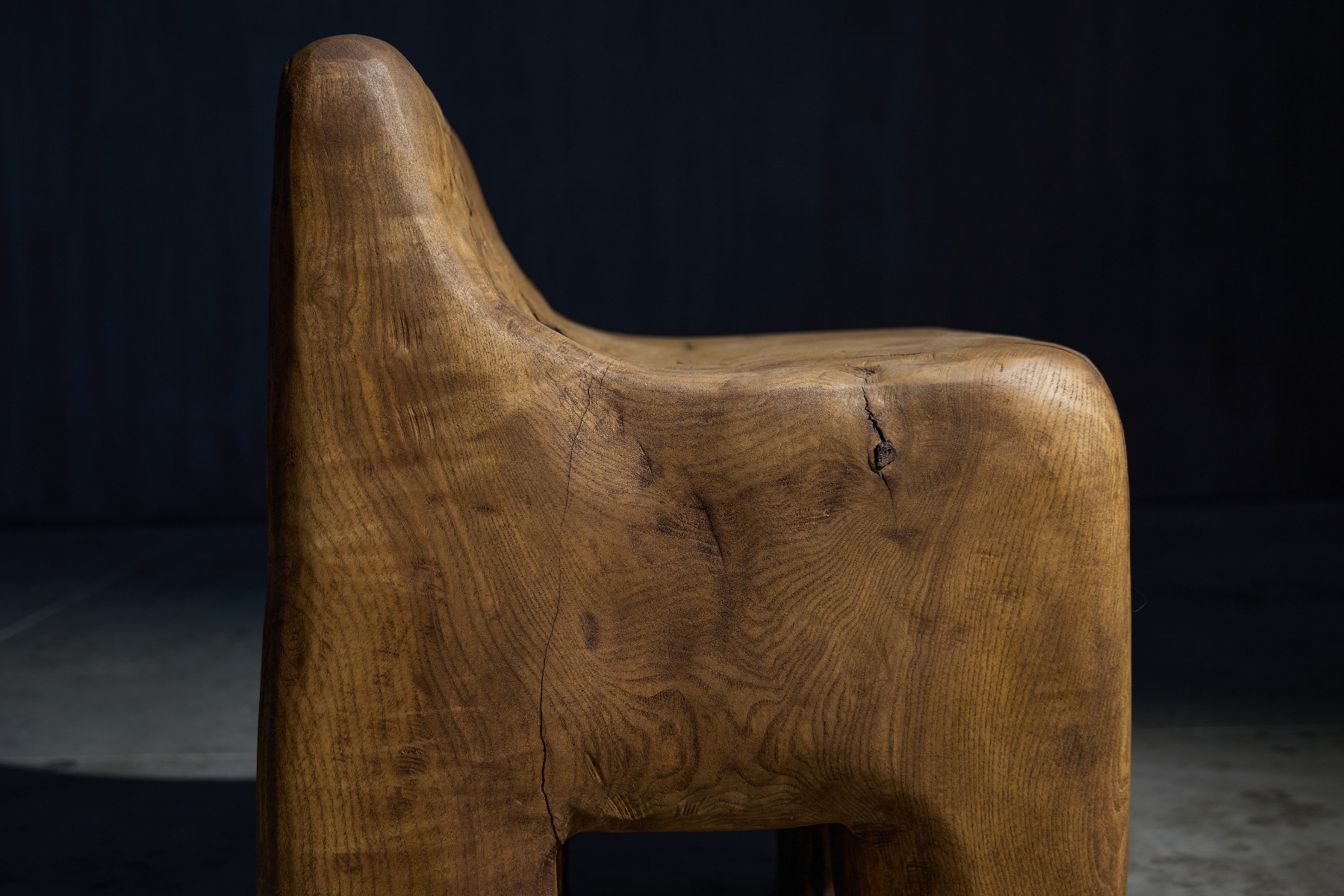 Collectible contemporary brutalist seating piece