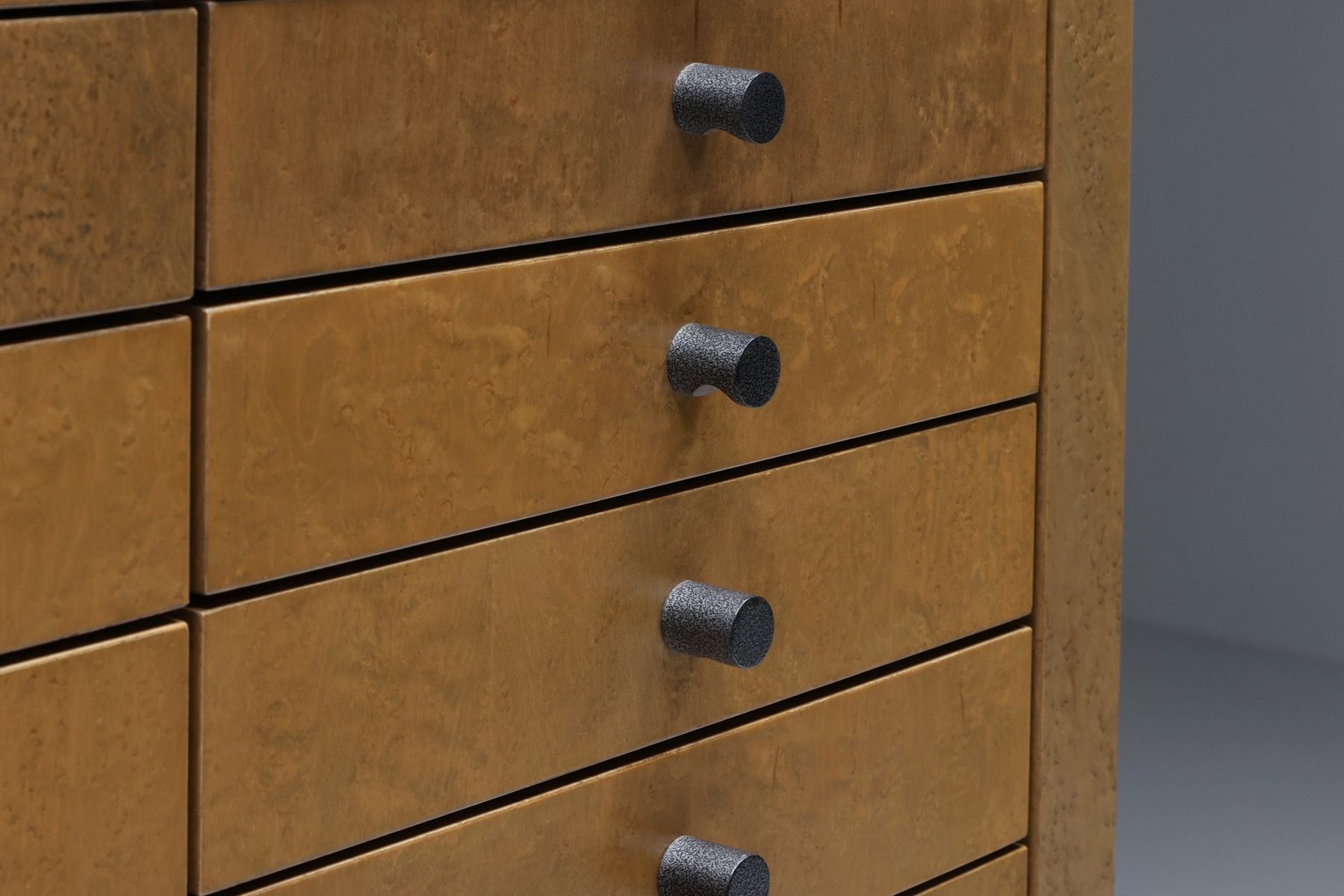 Architectural Memphis cabinet with drawer design