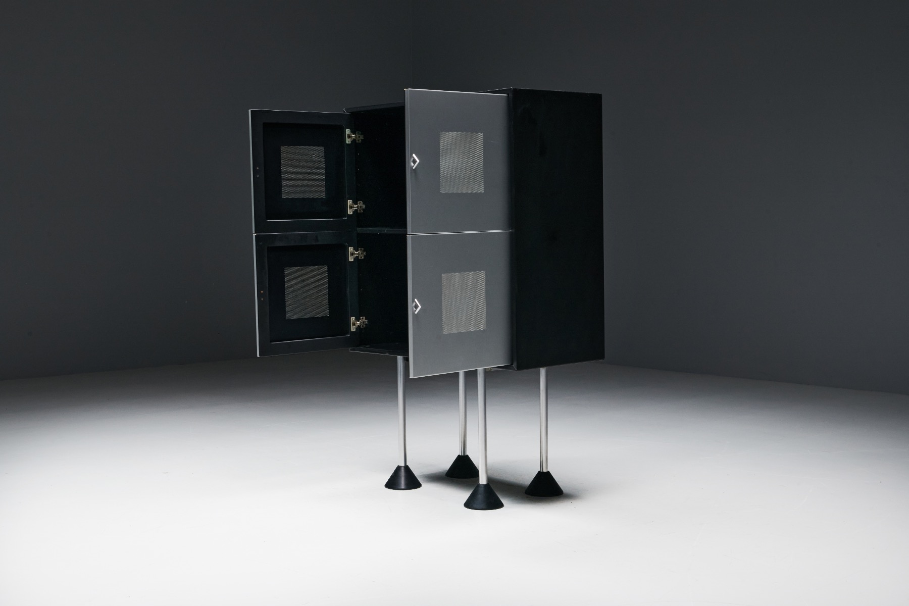 Architectural postmodern cabinet by Gerard van den Berg design