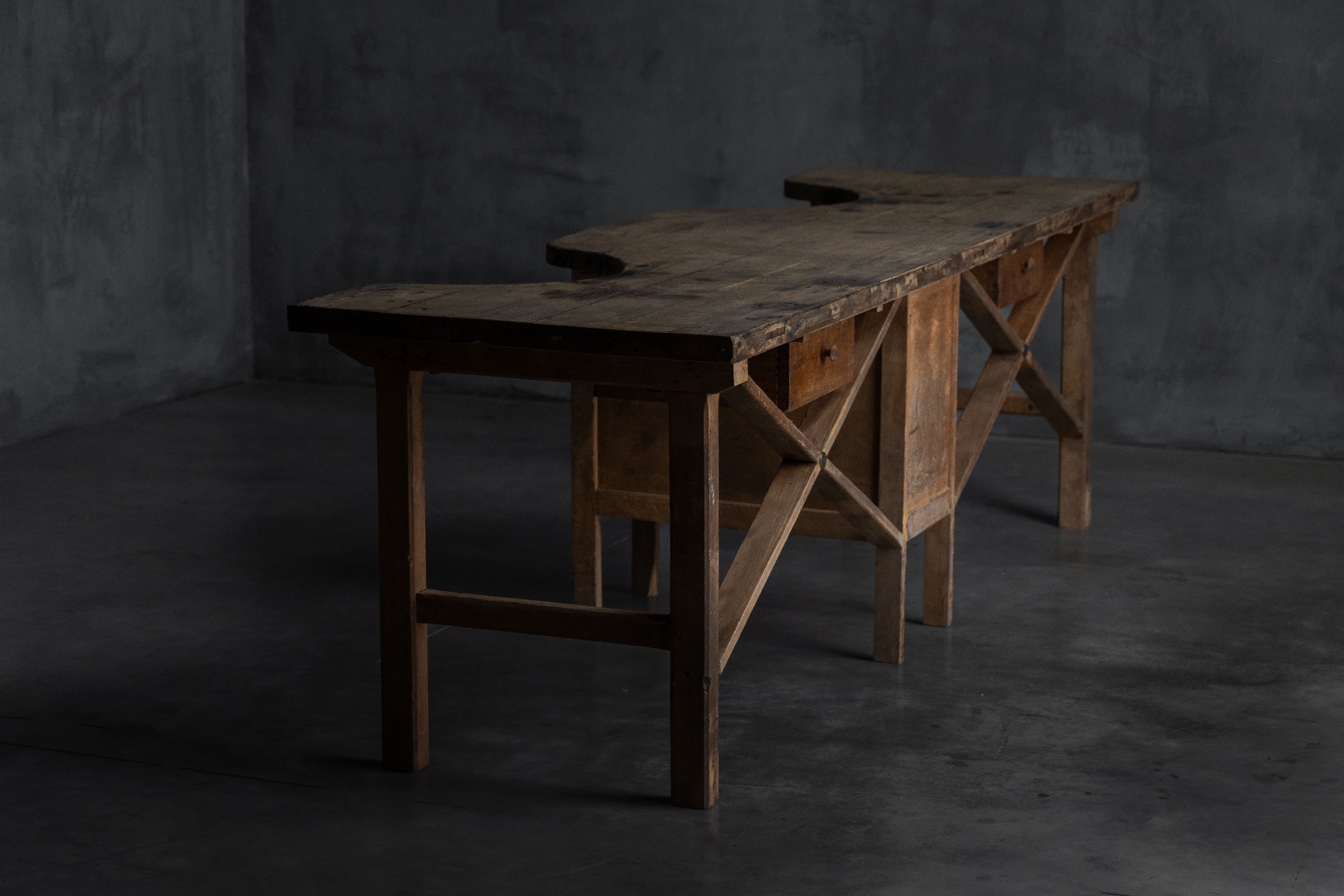 Authentic antique jeweller’s bench from the 1800s