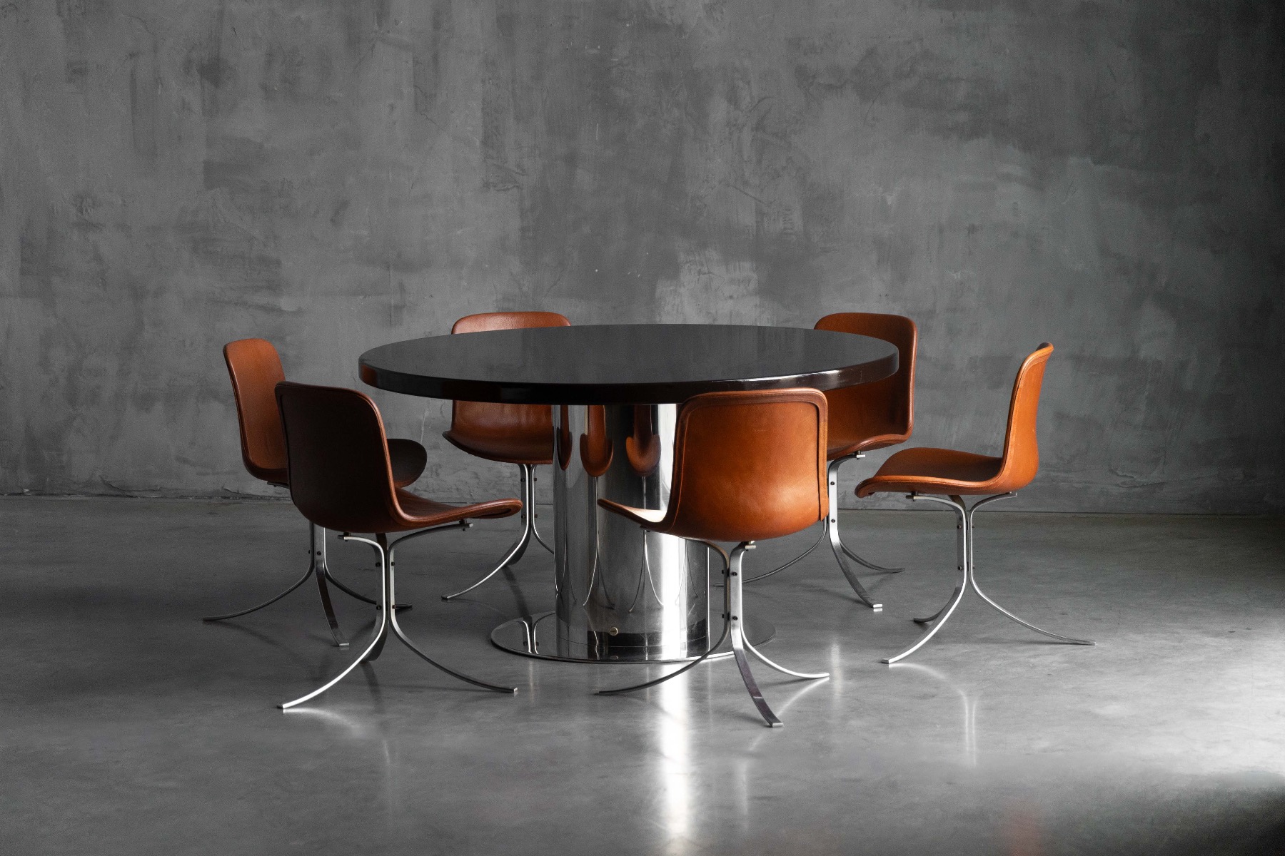 Architectural dining table Cidonio by Antonia Astori, Italy 1970s