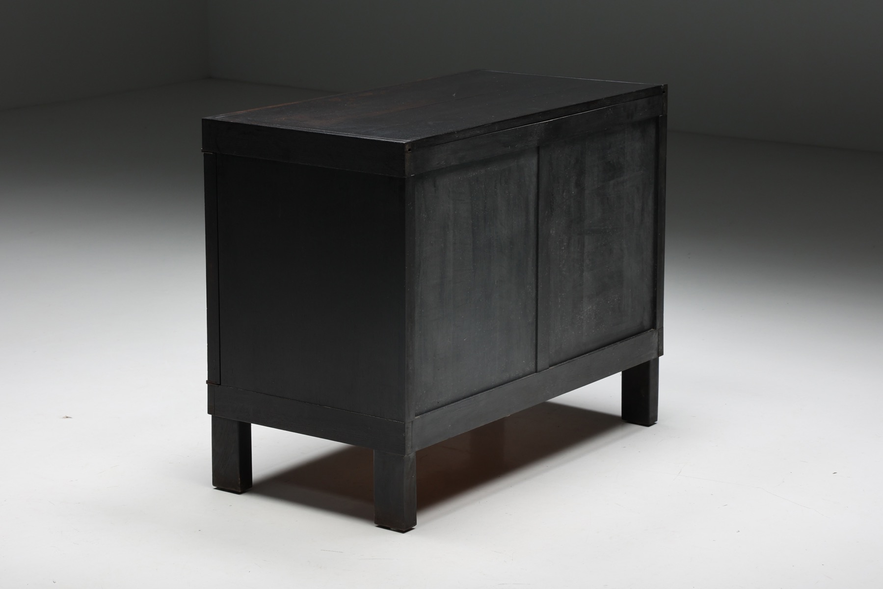 Collectible De Coene brutalist cabinet from the 1970s