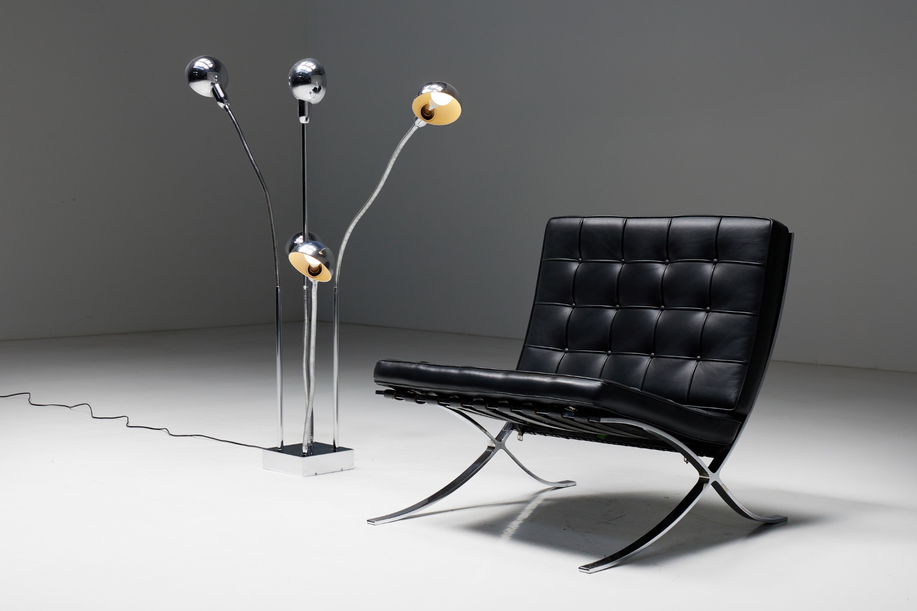 Collectible Hydra floor lamp by Jacques Charpentier from the 1970s