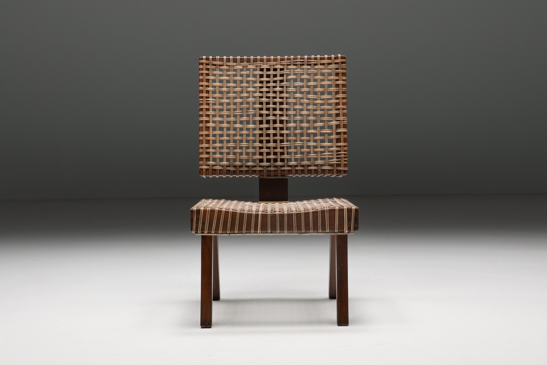 Collectible Pierre Jeanneret low easy chair from 1955