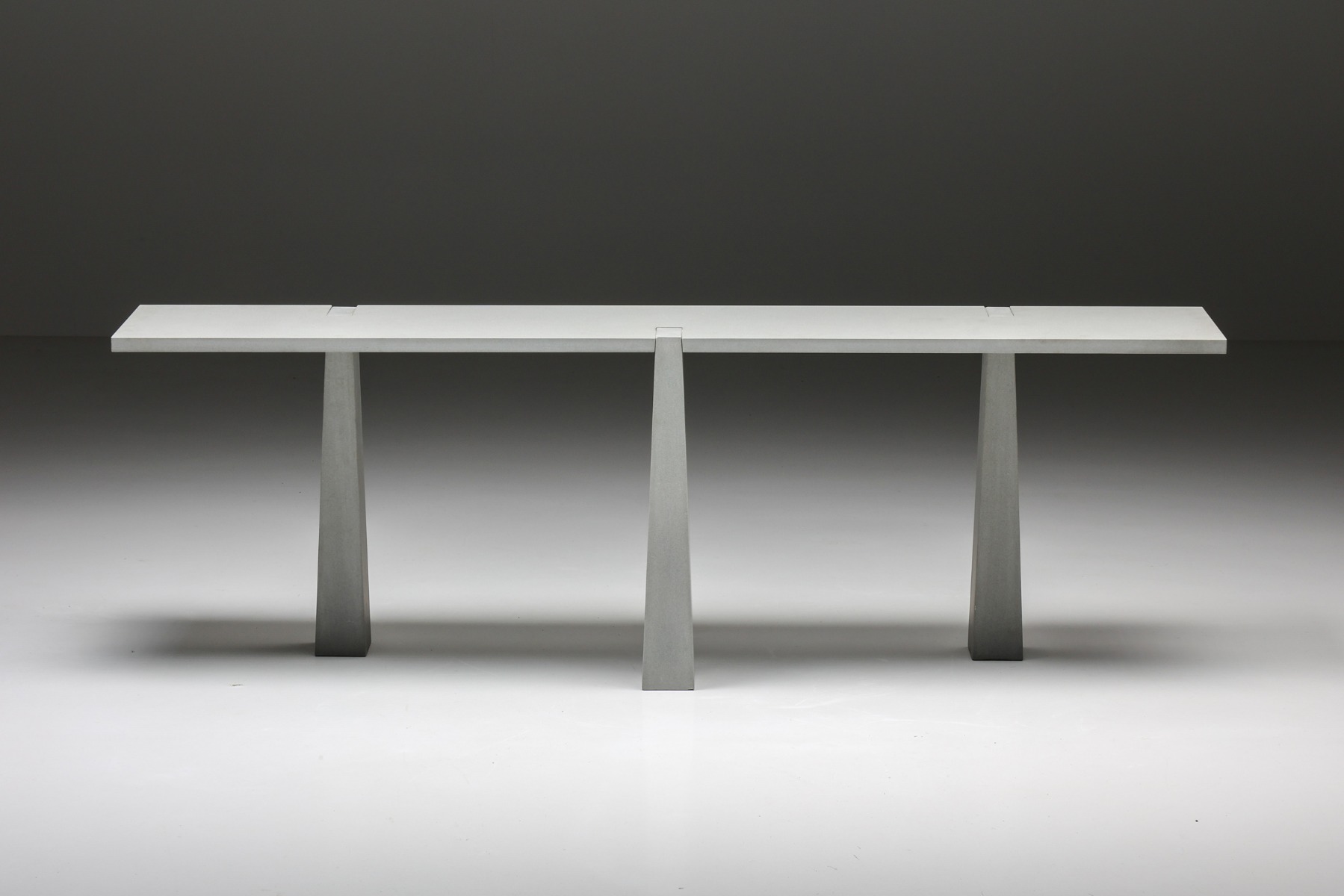 Collectible Inca console table by Angelo Mangiarotti from 1978