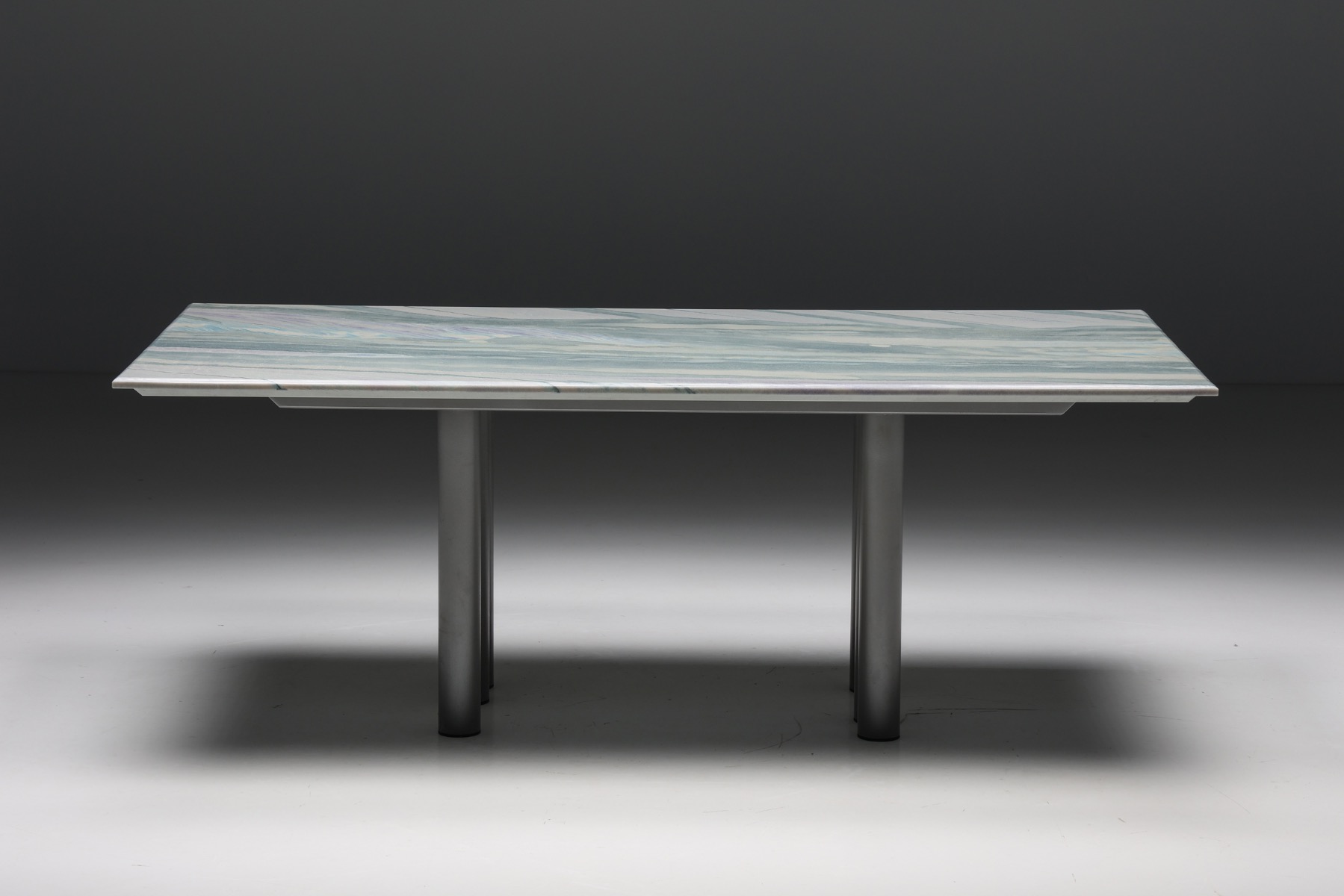 Collectible Pia Manu marble dining table from the 1990s