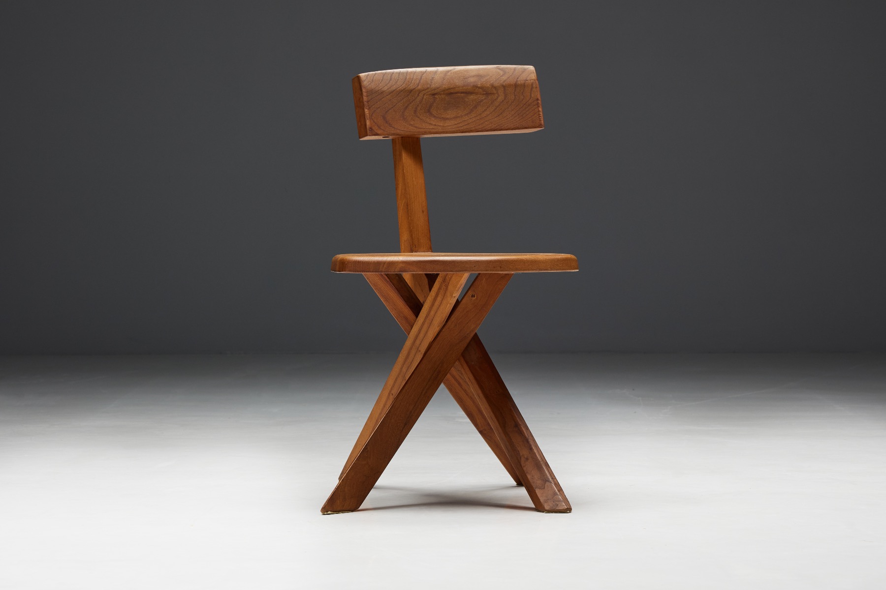 Collectible S34 dining chairs by Pierre Chapo