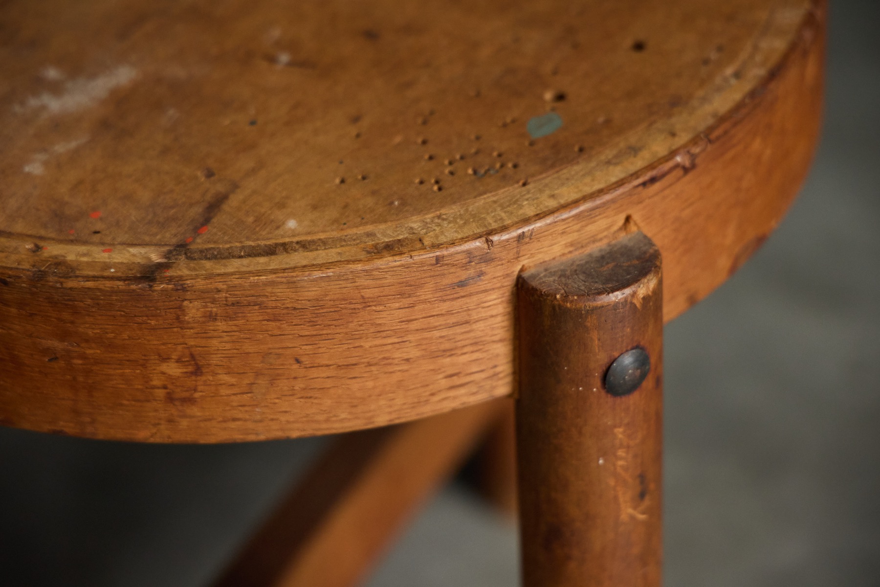 Architectural Dutch prototype stool from the late 1950s
