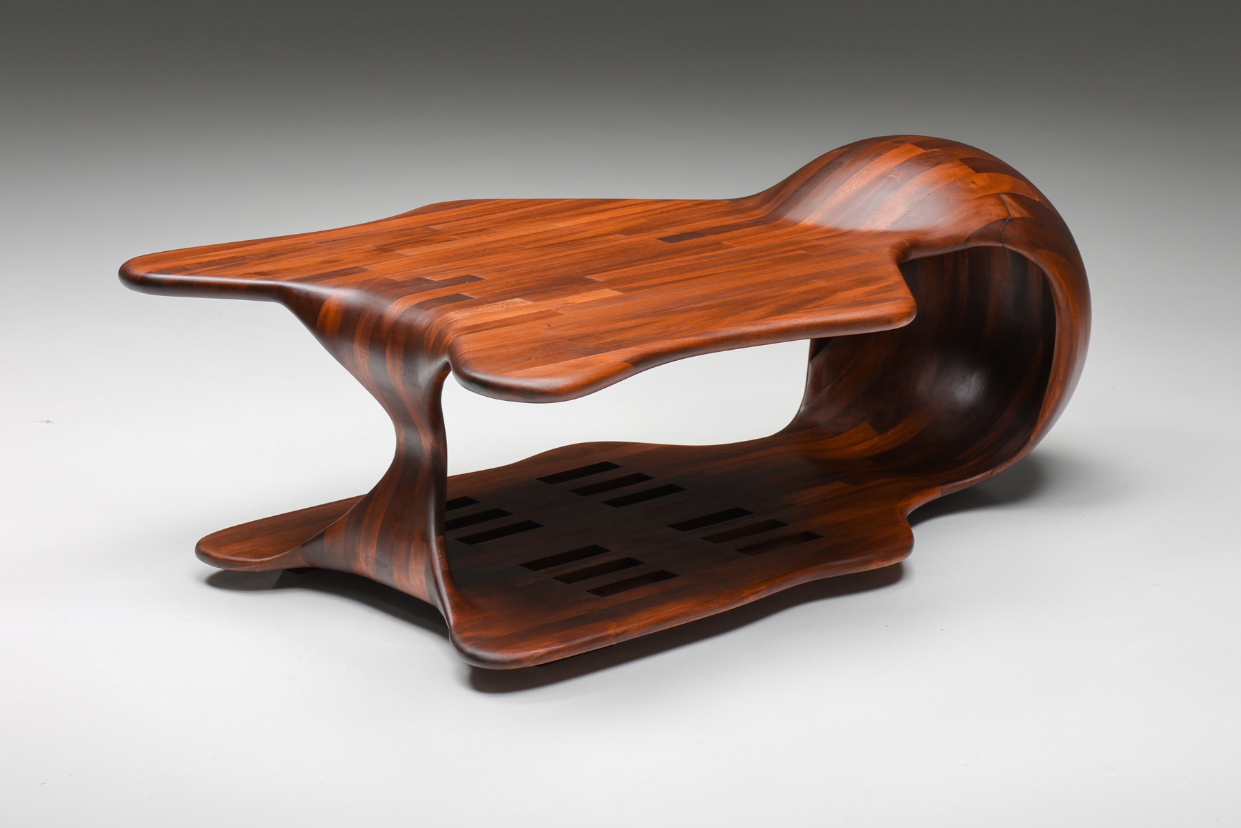 Collectible studio craft coffee table from the USA from the 1970s