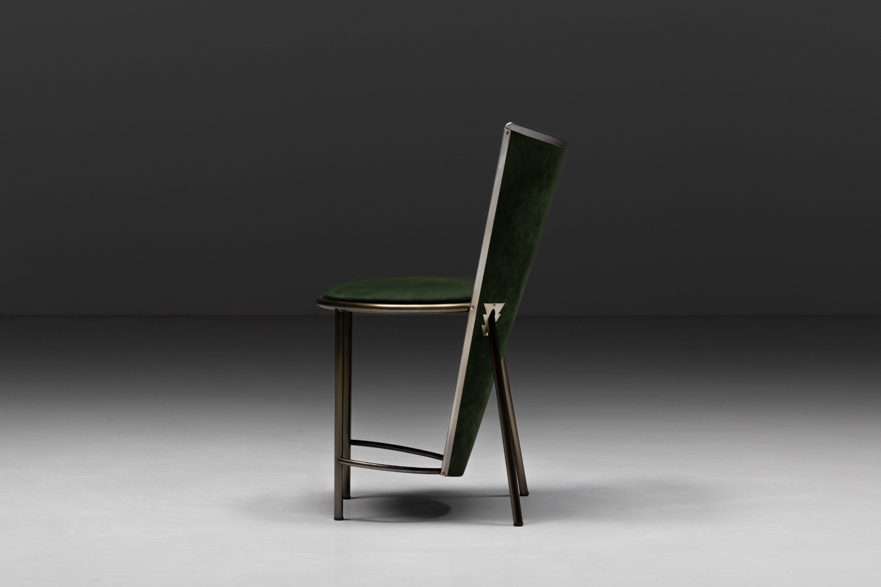 Collectible Frans van Praet dining chairs from the 1990s