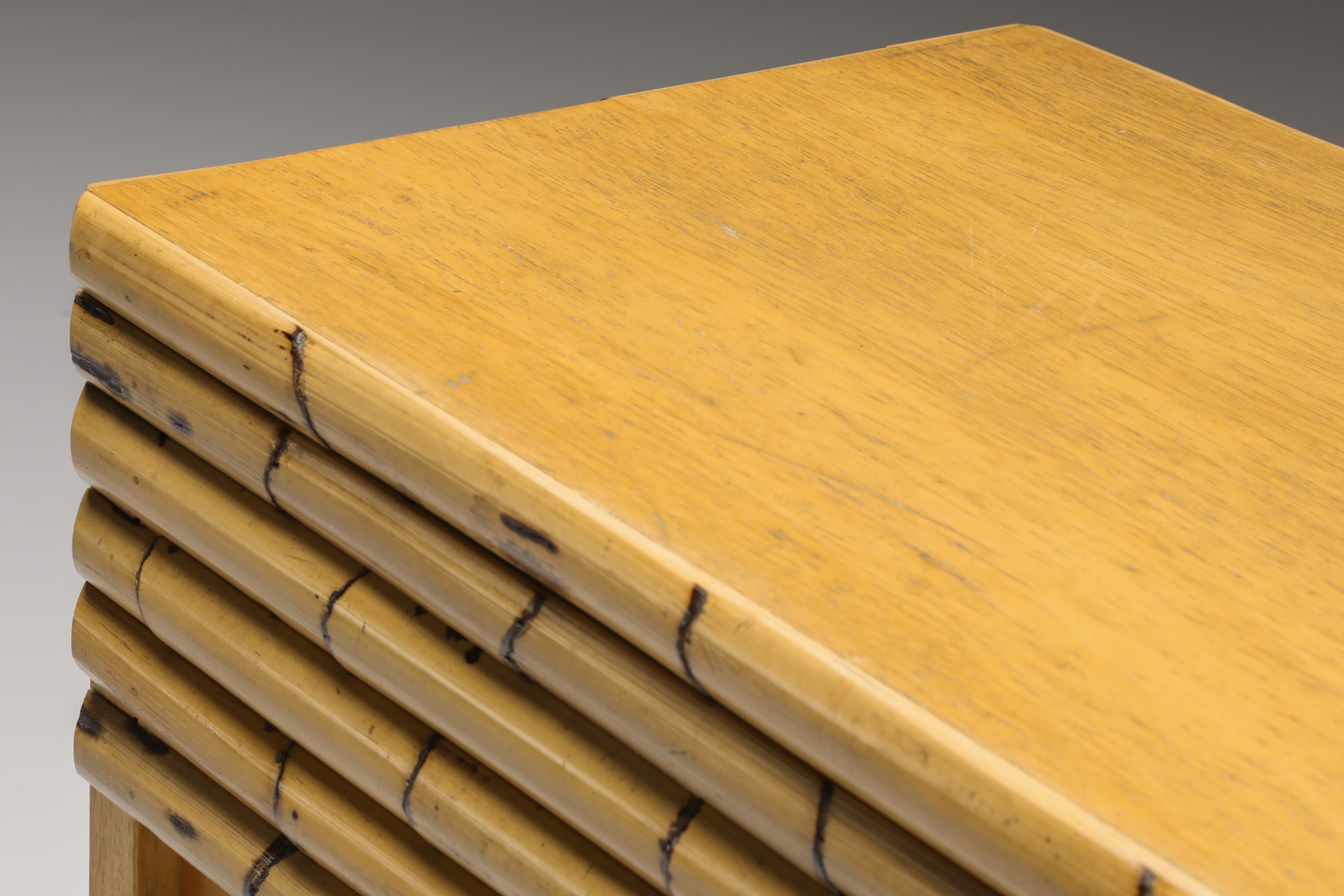 Collectible Venturini bamboo chest of drawers from the 1970s