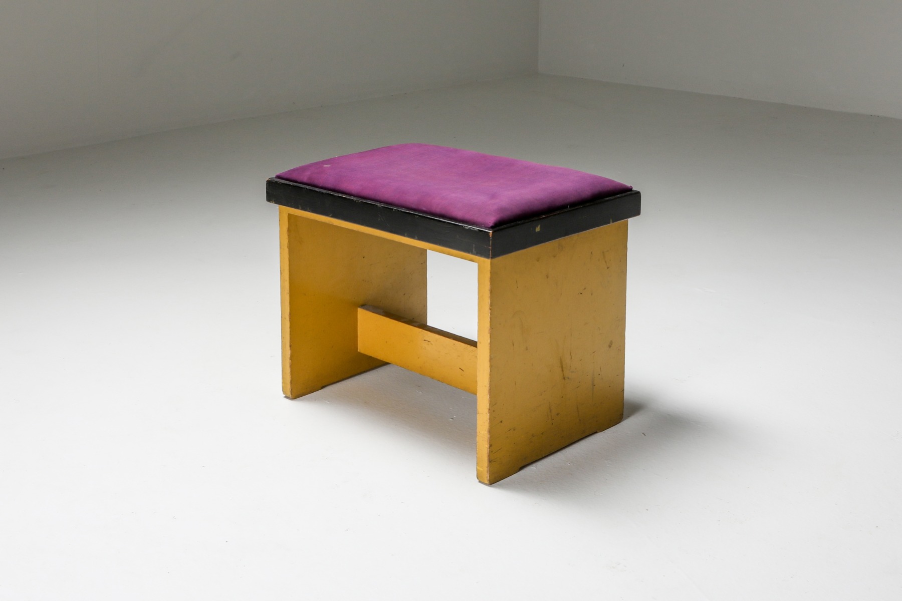 Collectible Hendrik Wouda stool Dutch modernism from 1924