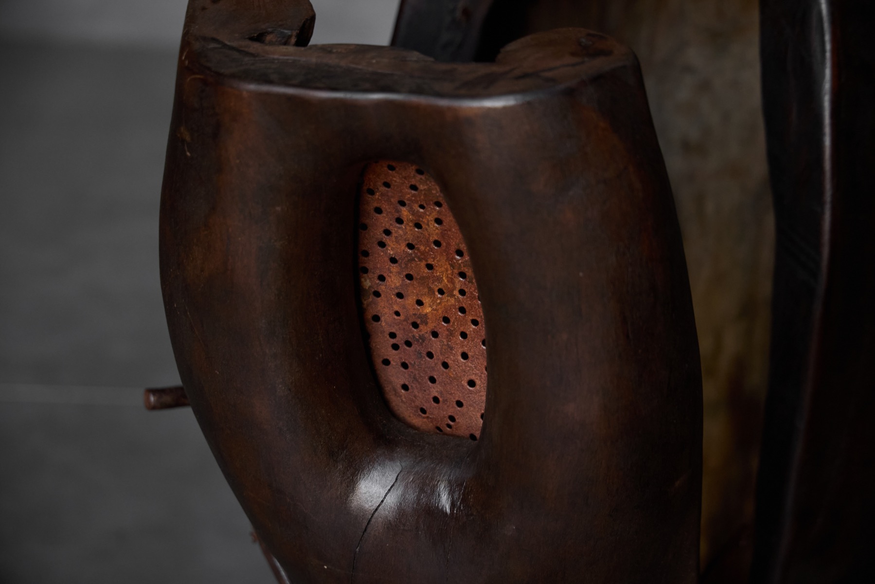 Folk vernacular side table reflecting rural craftsmanship