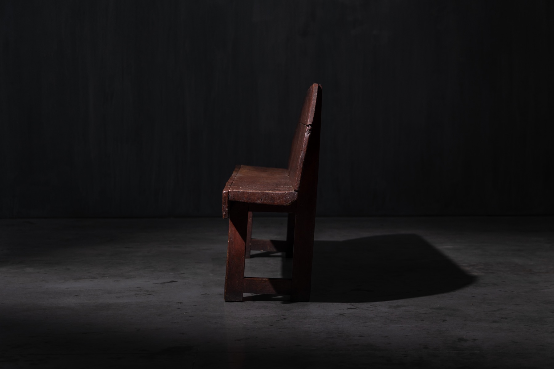 Heritage wooden bench with robust construction