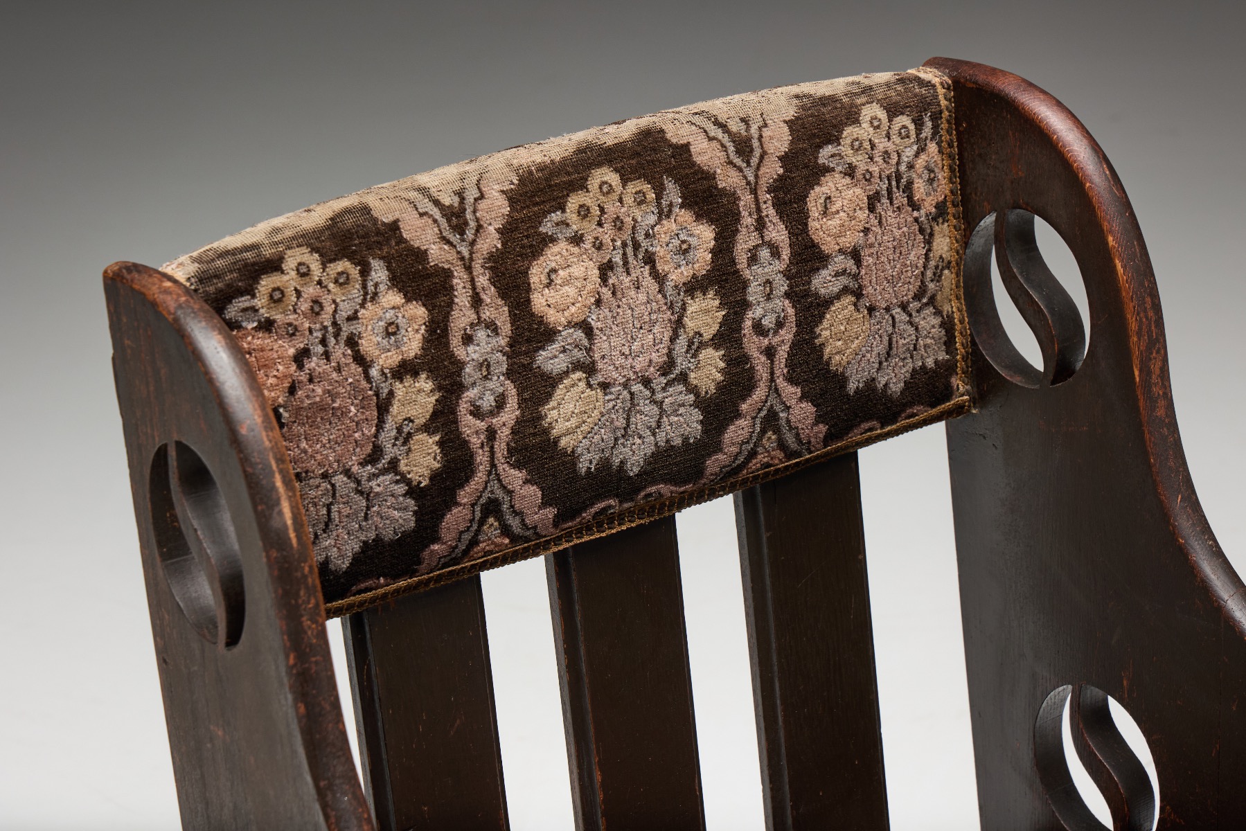 Handcrafted oak armchair Arts and Crafts style