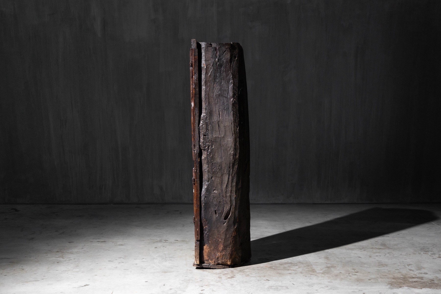 Handcrafted vernacular cabinet with utilitarian form